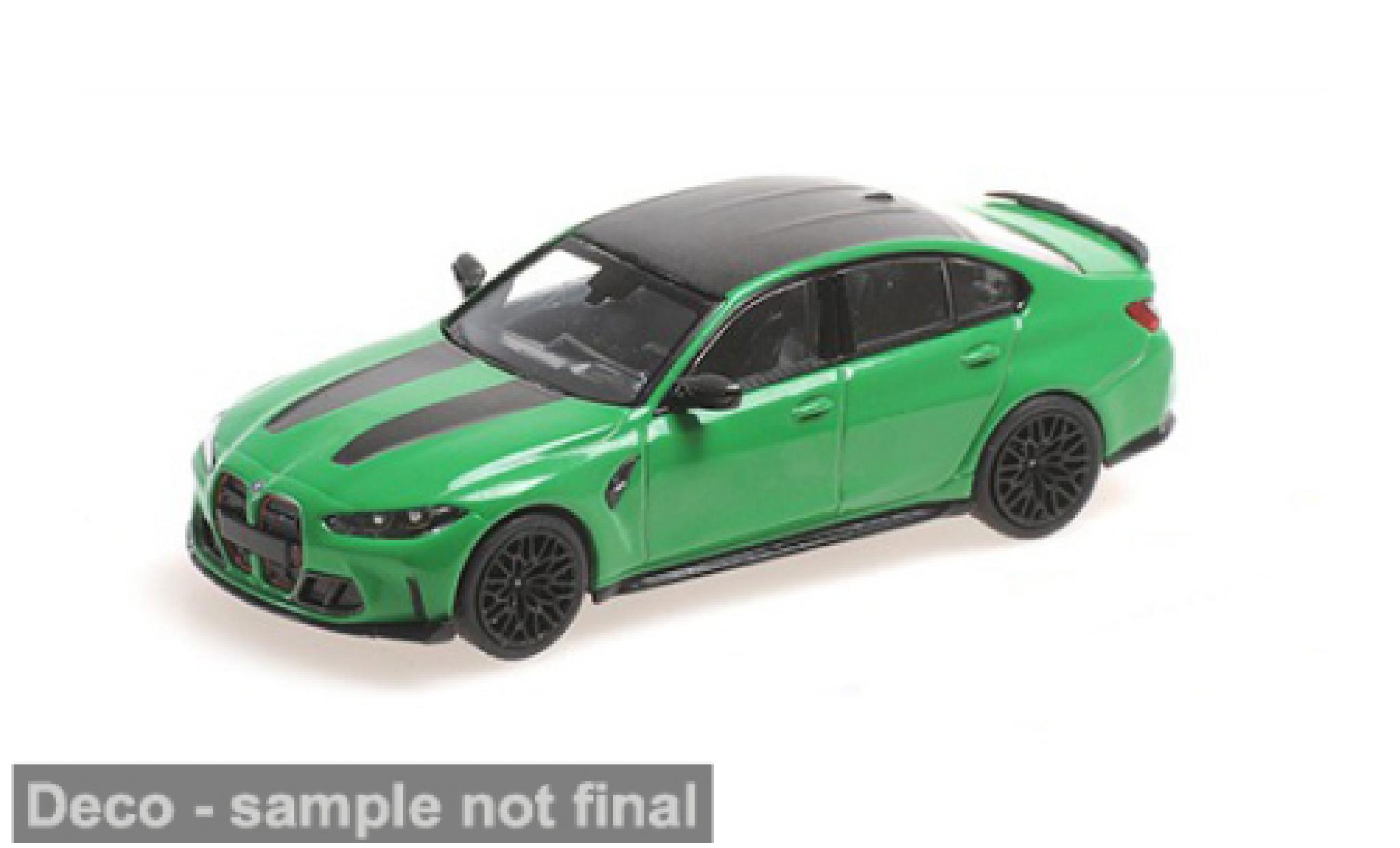 Bmw M3 1/43 Minichamps CS gr&Atilde;&frac14;n/schwarz 2023 1:43 coche miniatura