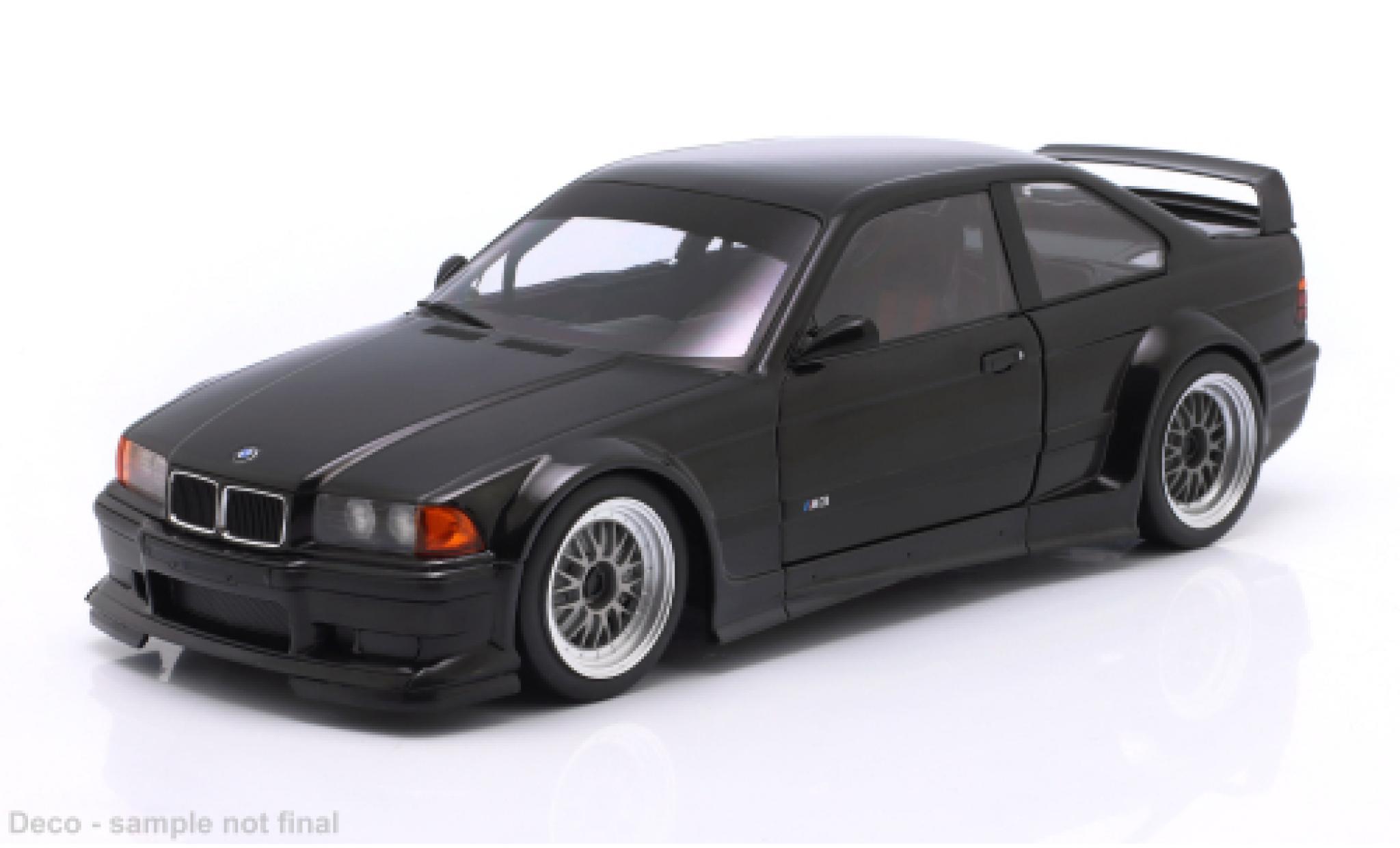 Bmw M3 1/18 Werk83 E36 GTR negro 1:18 coche miniatura
