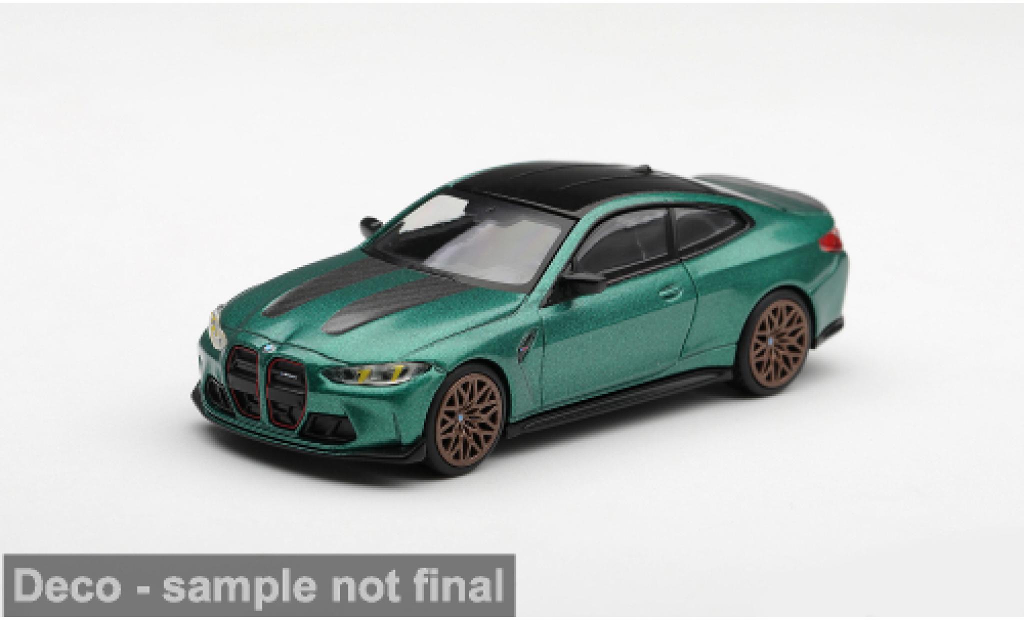 Bmw M4 1/64 Mini GT (G82) gr&uuml;n 2024 1:64 coche miniatura