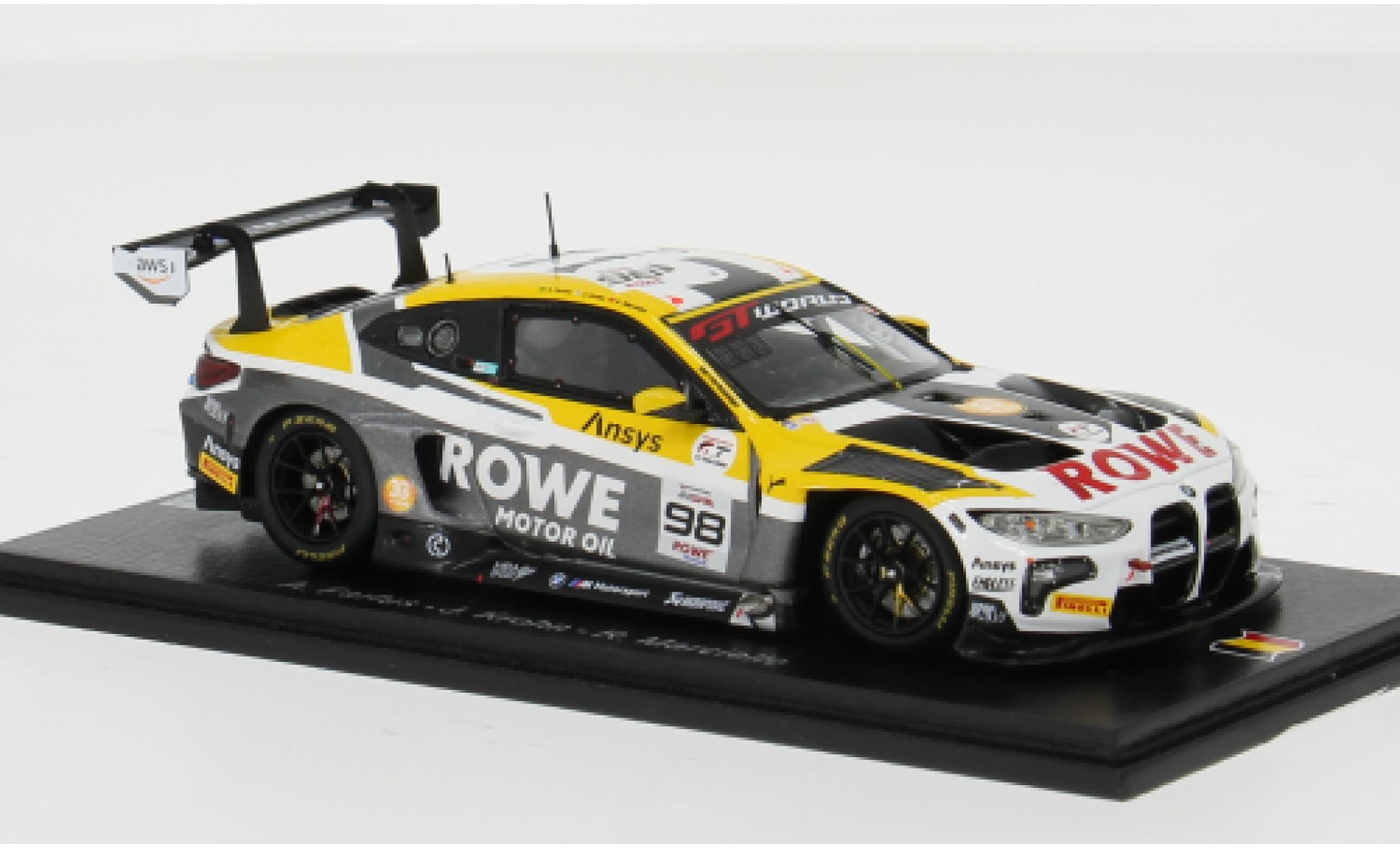 Bmw M4 1/43 Spark GT3 EVO 24h Spa 2025 Rowe Racing #98 A.Farfus/J.Krohn 1:43 coche miniatura