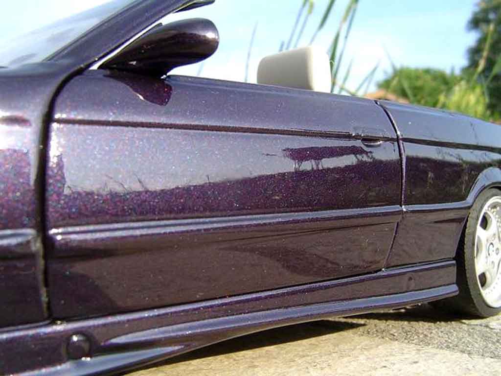 Bmw M3 E36 cabriolet 1/18 Ut Models E36 cabriolet cabriolet techno violet jantes porsche