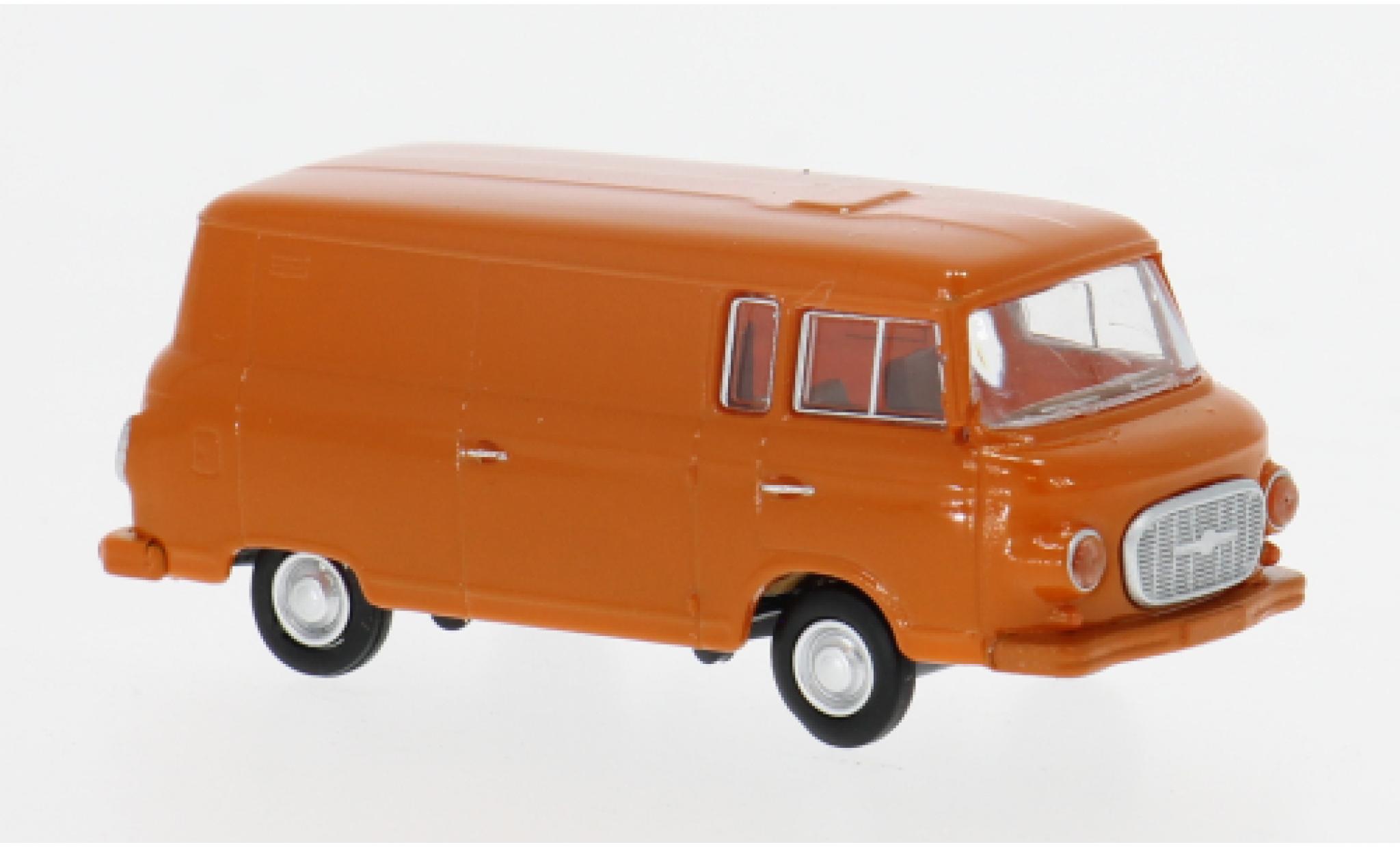 Barkas B 1000 1/87 Brekina Kasten naranja 1962 1:87 coche miniatura