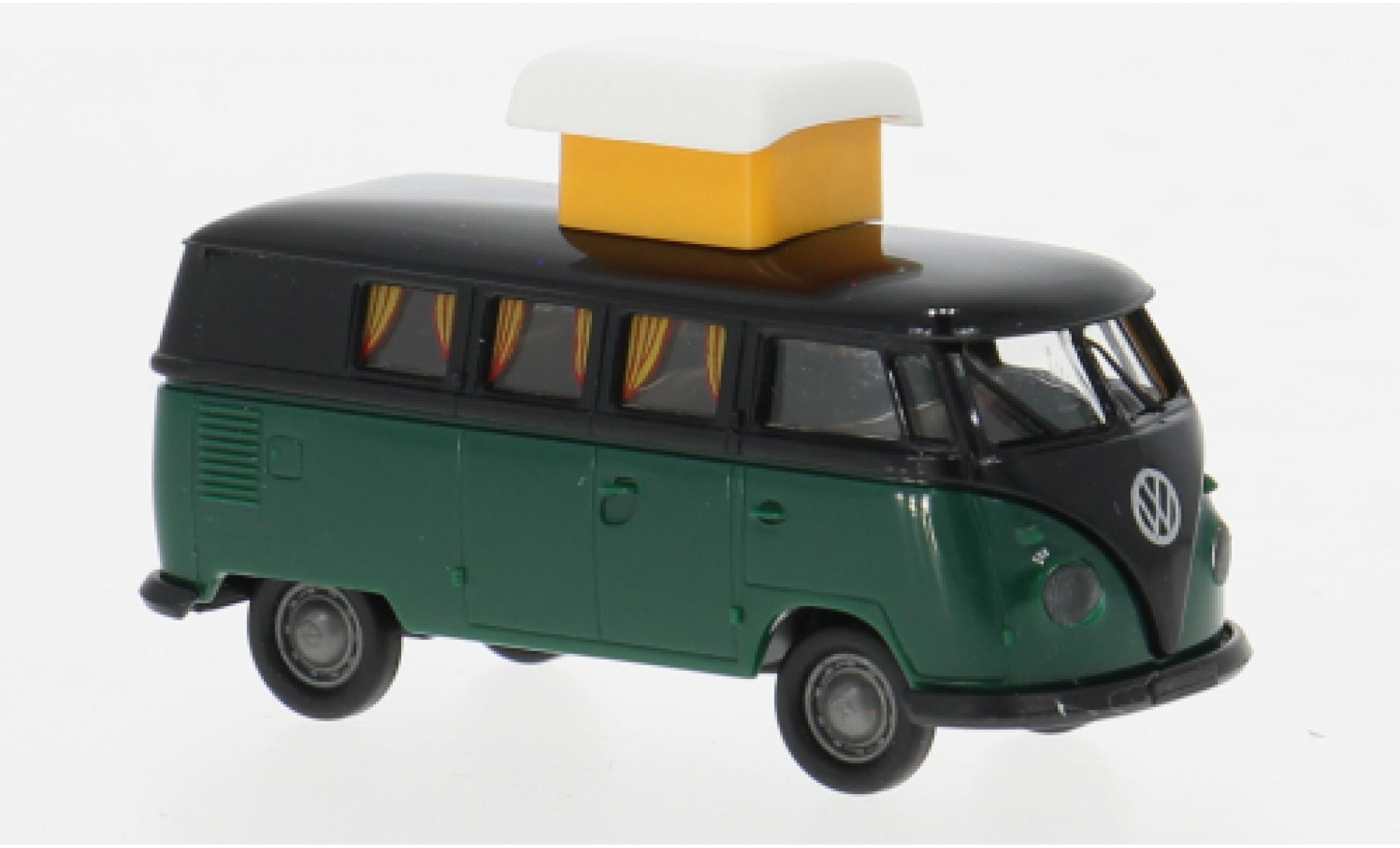 Volkswagen T1 Brekina b Camper schwarz/grau 1960 1:87 coche miniatura