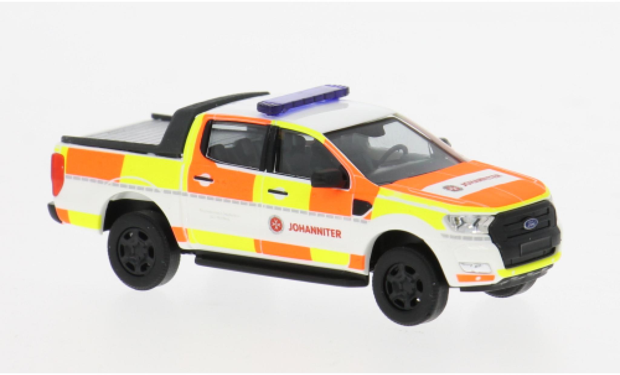 Ford Ranger Busch 2016 Johanniter Würzburg 1:87 coche miniatura