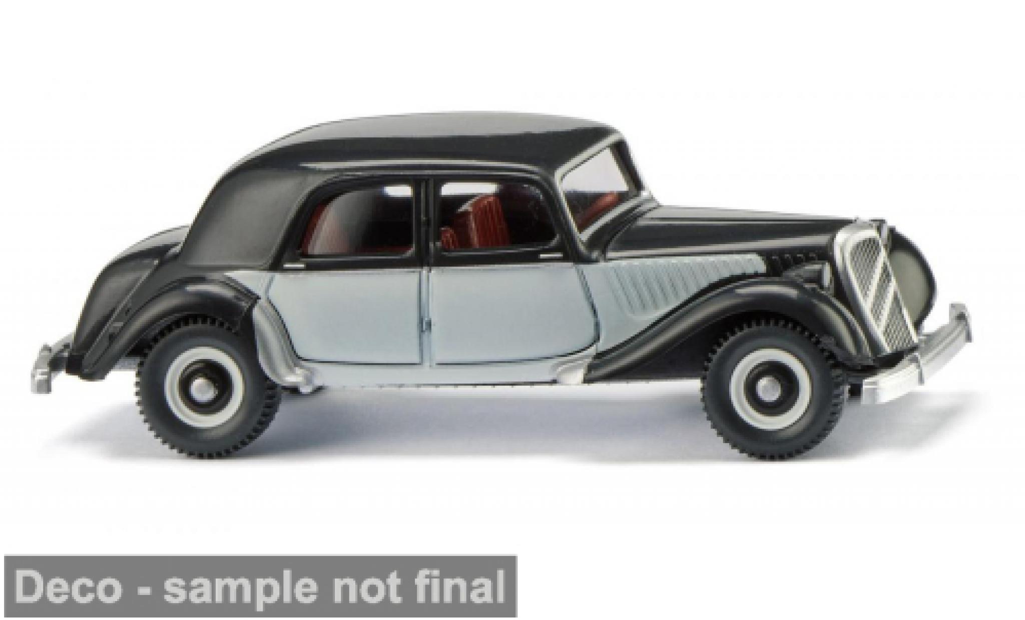 Citroen Traction 1/87 Wiking 15 SIX negro/gris 1938 1:87 coche miniatura
