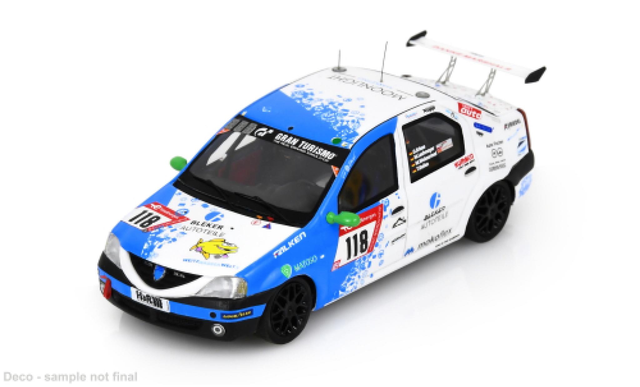 Dacia Logan 1/43 Spark 24h N&uuml;rburgring 2023 Team SwiftWing.de #118 O.Kriese/M.Lachmayer 1:43 coche miniatura