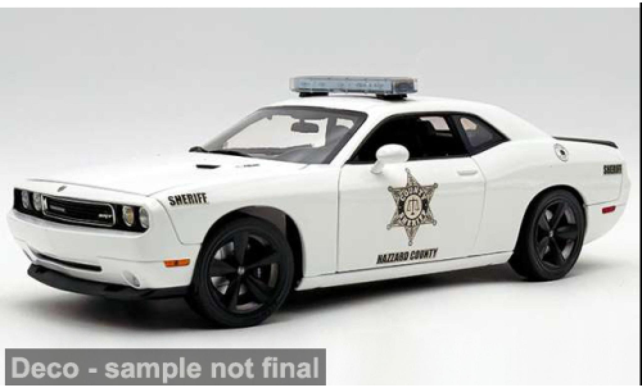 Dodge Challenger 1/18 ACME SRT 8 2010 Hazzard County Sheriff 1:18 coche miniatura