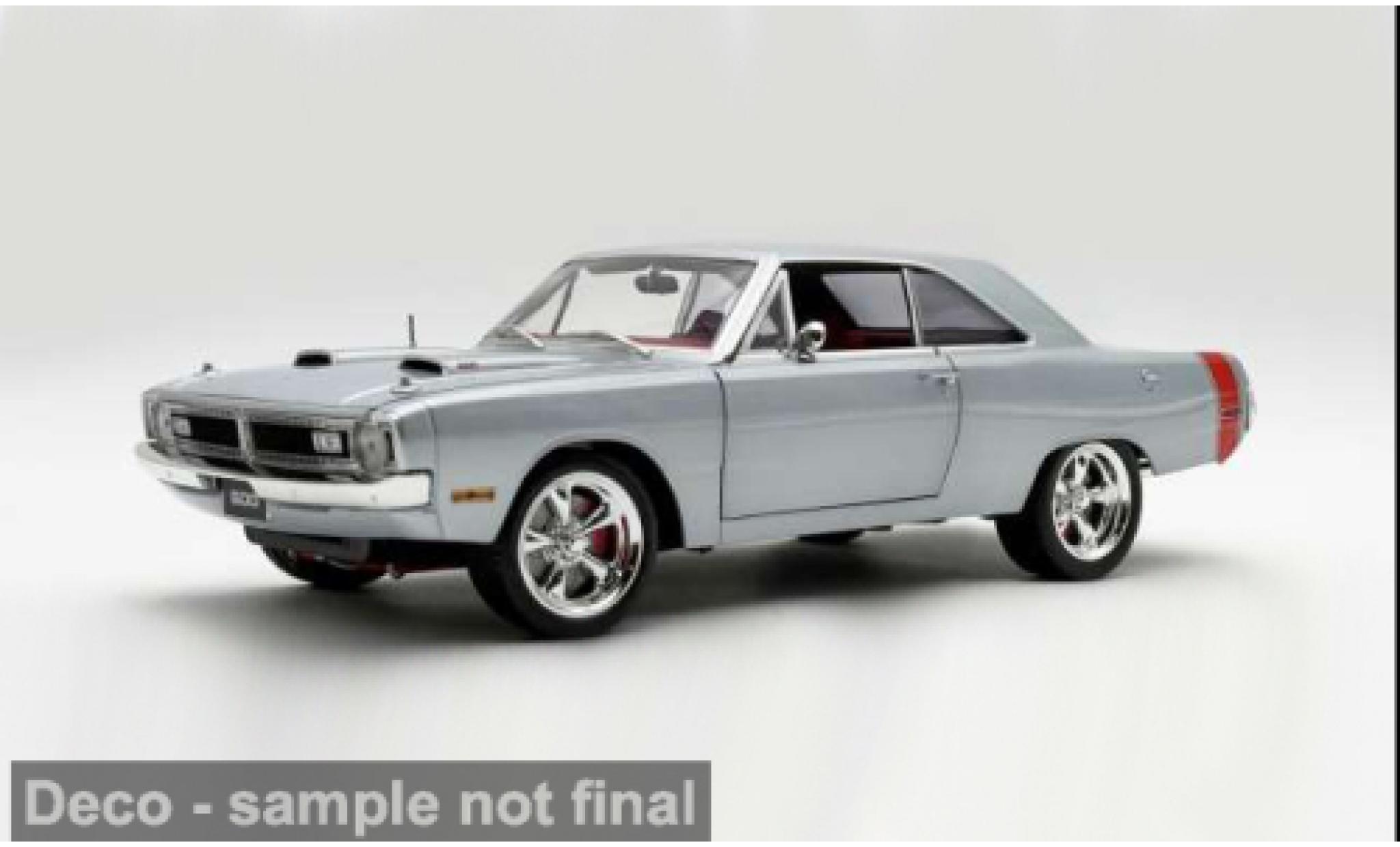 Dodge Dart 1/18 ACME 440 plateado/rojo 1970 Street Machine 1:18 coche miniatura
