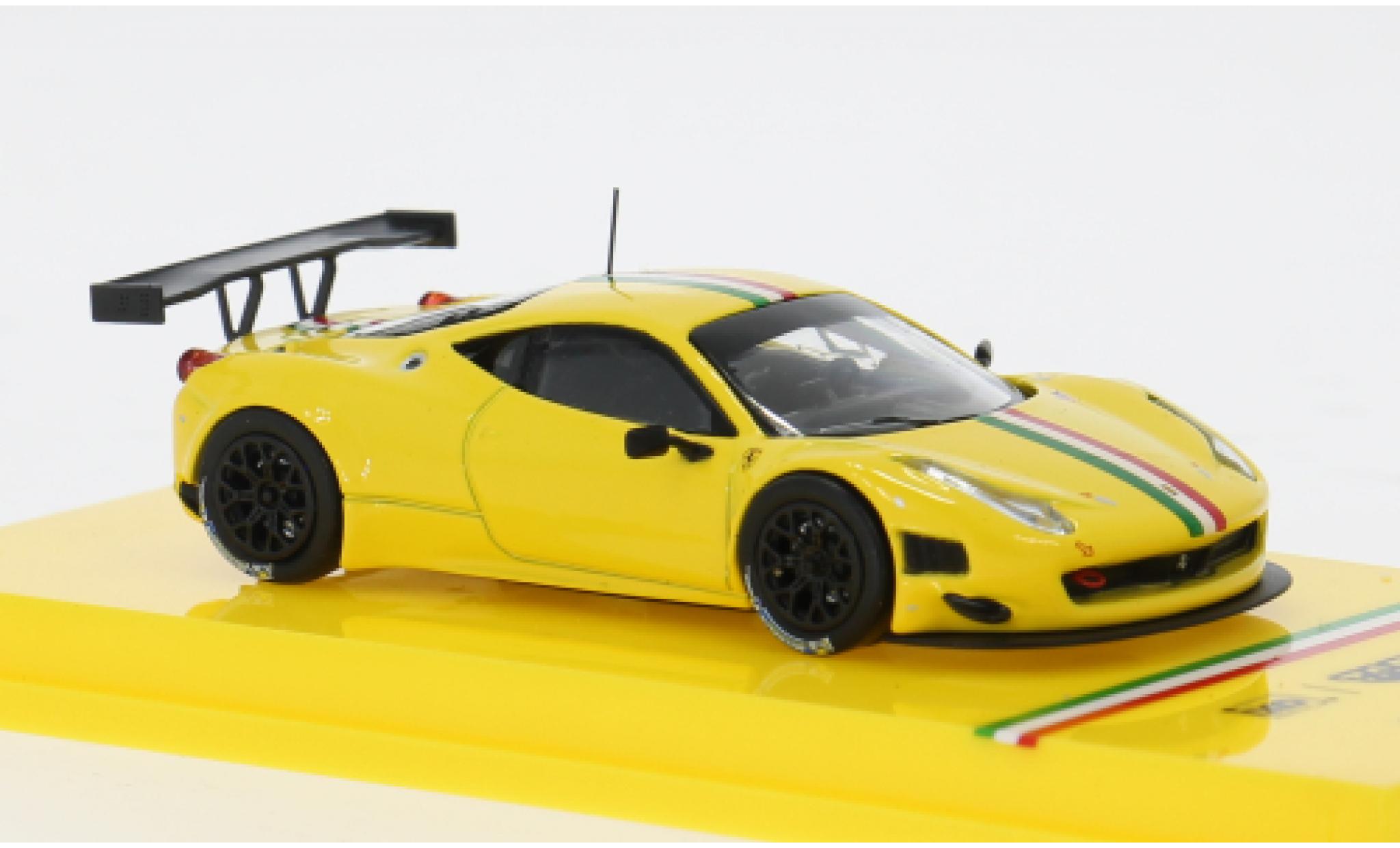 Ferrari 458 1/64 Tarmac Works Italia GT3 gelb/Dekor 1:64 coche miniatura