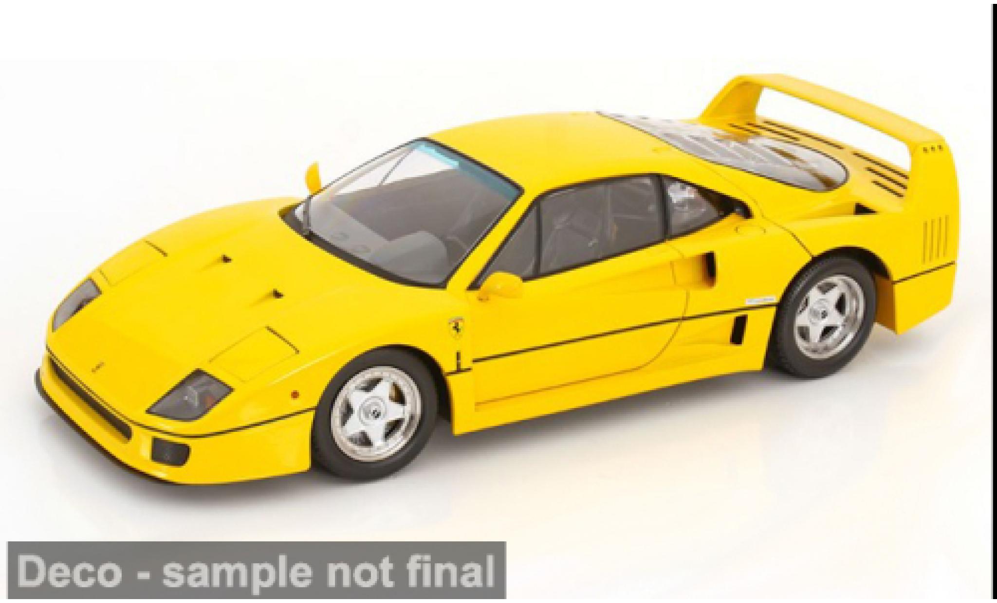Ferrari F40 1/12 KK Scale gelb 1987 1:12 coche miniatura