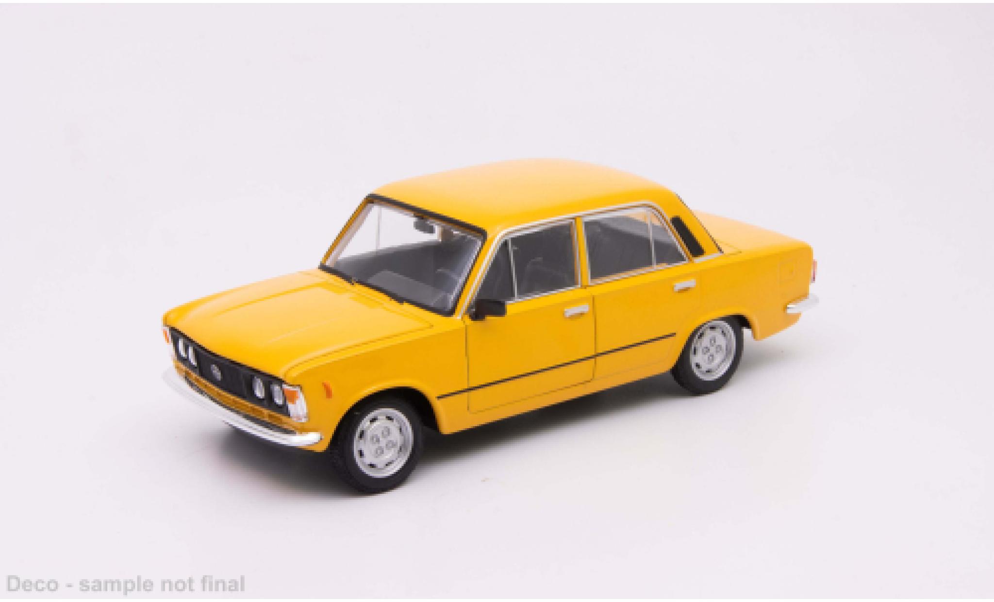 Fiat 125 1/24 Welly P gelb 1:24 coche miniatura
