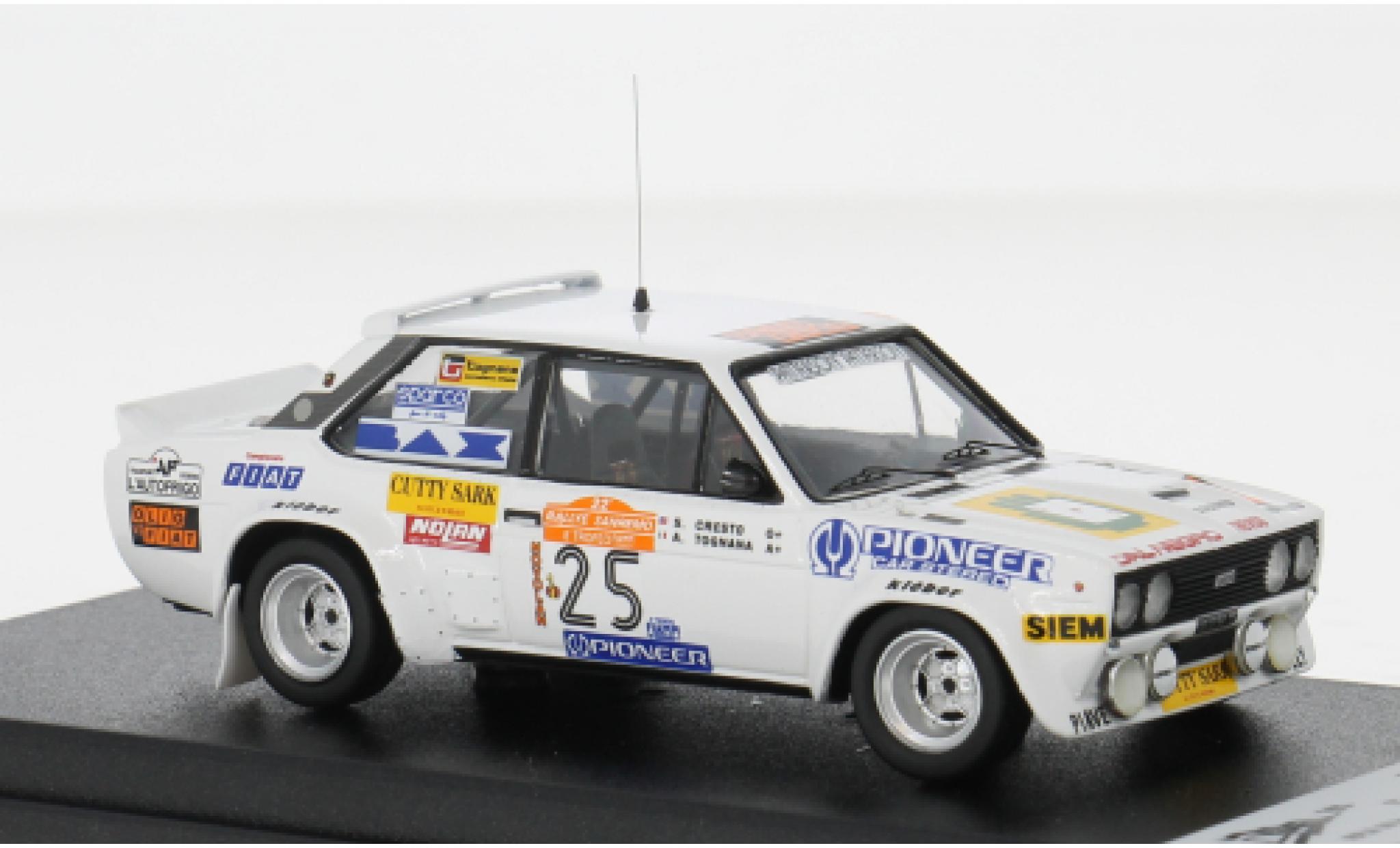 Fiat 131 1/43 Trofeu Abarth Rally San Remo 1980 #25 T.Tognana/S.Cresto 1:43 coche miniatura