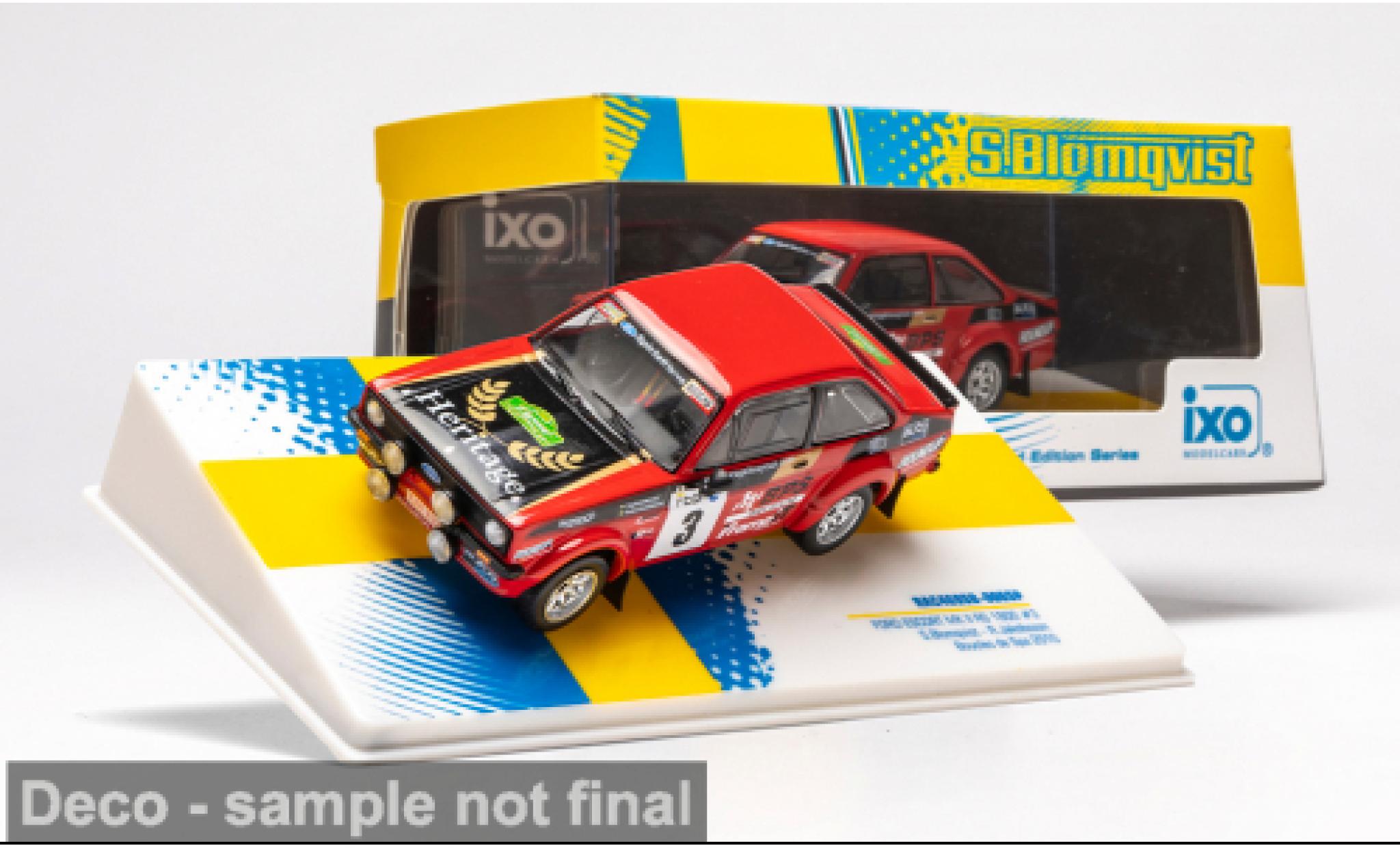 Ford Escort 1/43 IXO MK II RS 1800 Legend Boucles de Spa 2010 #3 S.Blomqvist/R.Jakobsson 1:43 coche miniatura