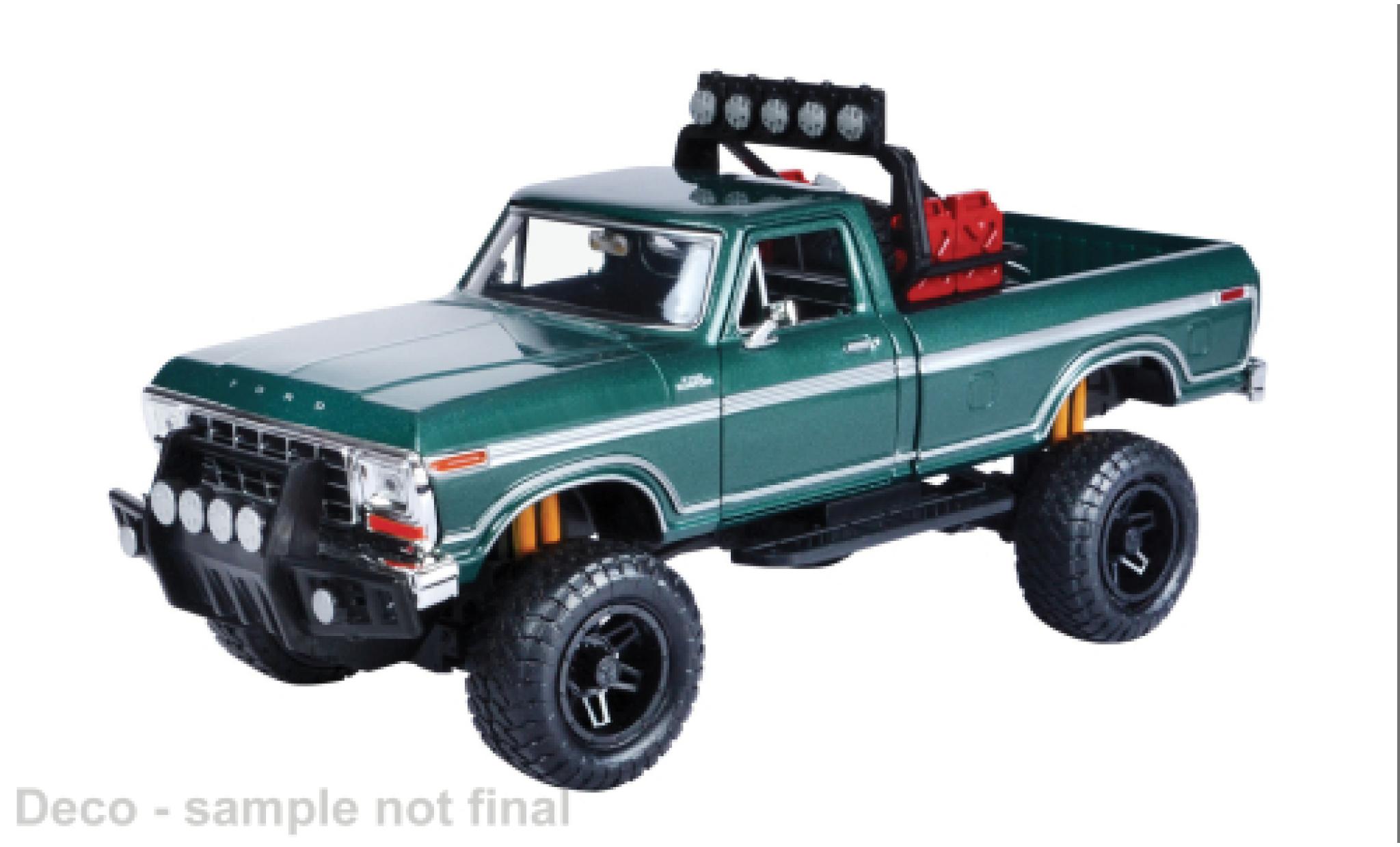 Ford F-1 1/24 Motormax 50 Custom gr&uuml;n 1979 1:24 coche miniatura