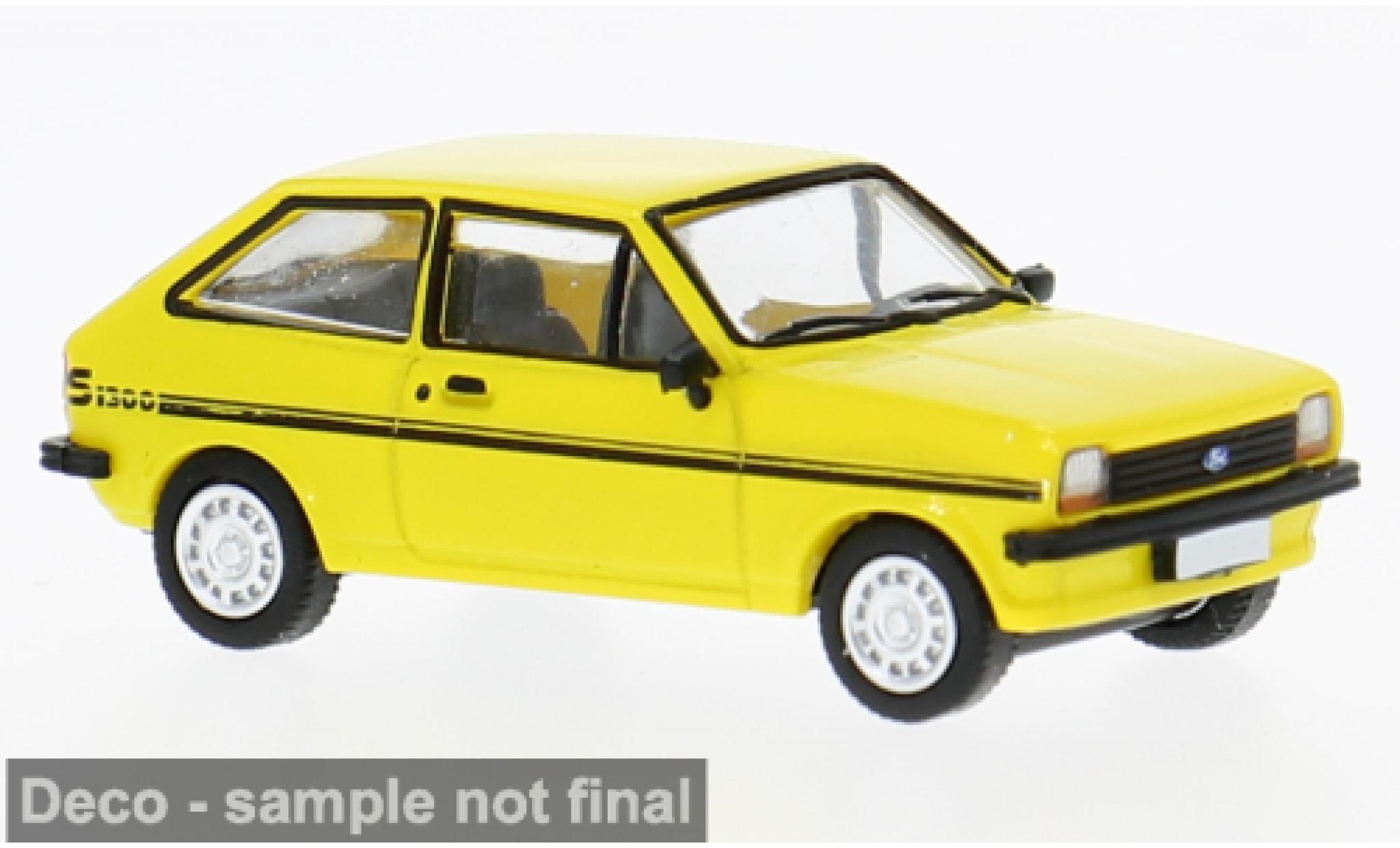 Ford Fiesta 1/87 PCX87 MK I gelb 1975 1:87 coche miniatura