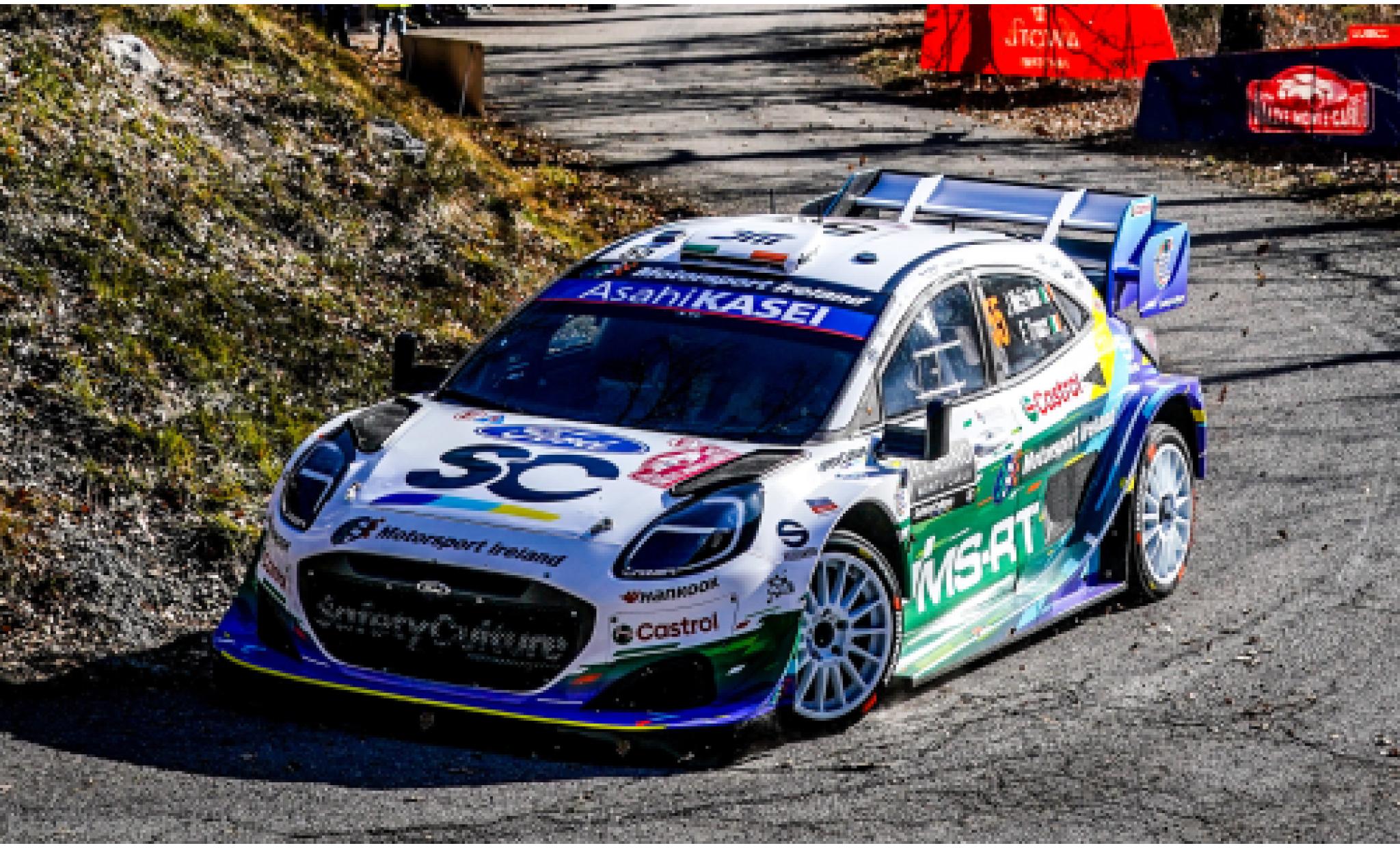 Ford Puma 1/18 IXO Rally1 Rallye Monte Carlo 2026 #55 J.McErLean/E.Treacy 1:18 coche miniatura