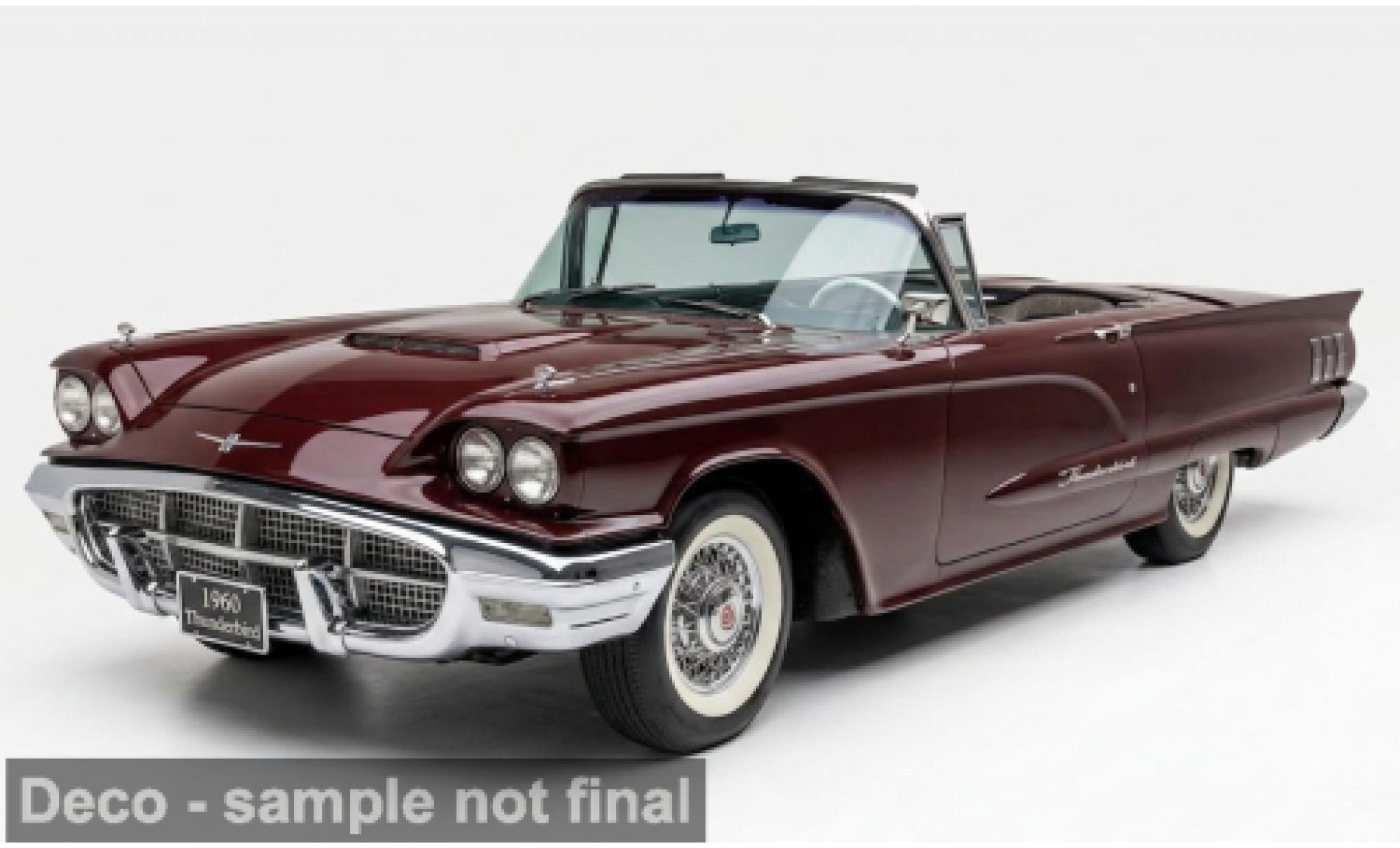 Ford Thunderbird 1/18 Sun Star rojo 1960 1:18 coche miniatura