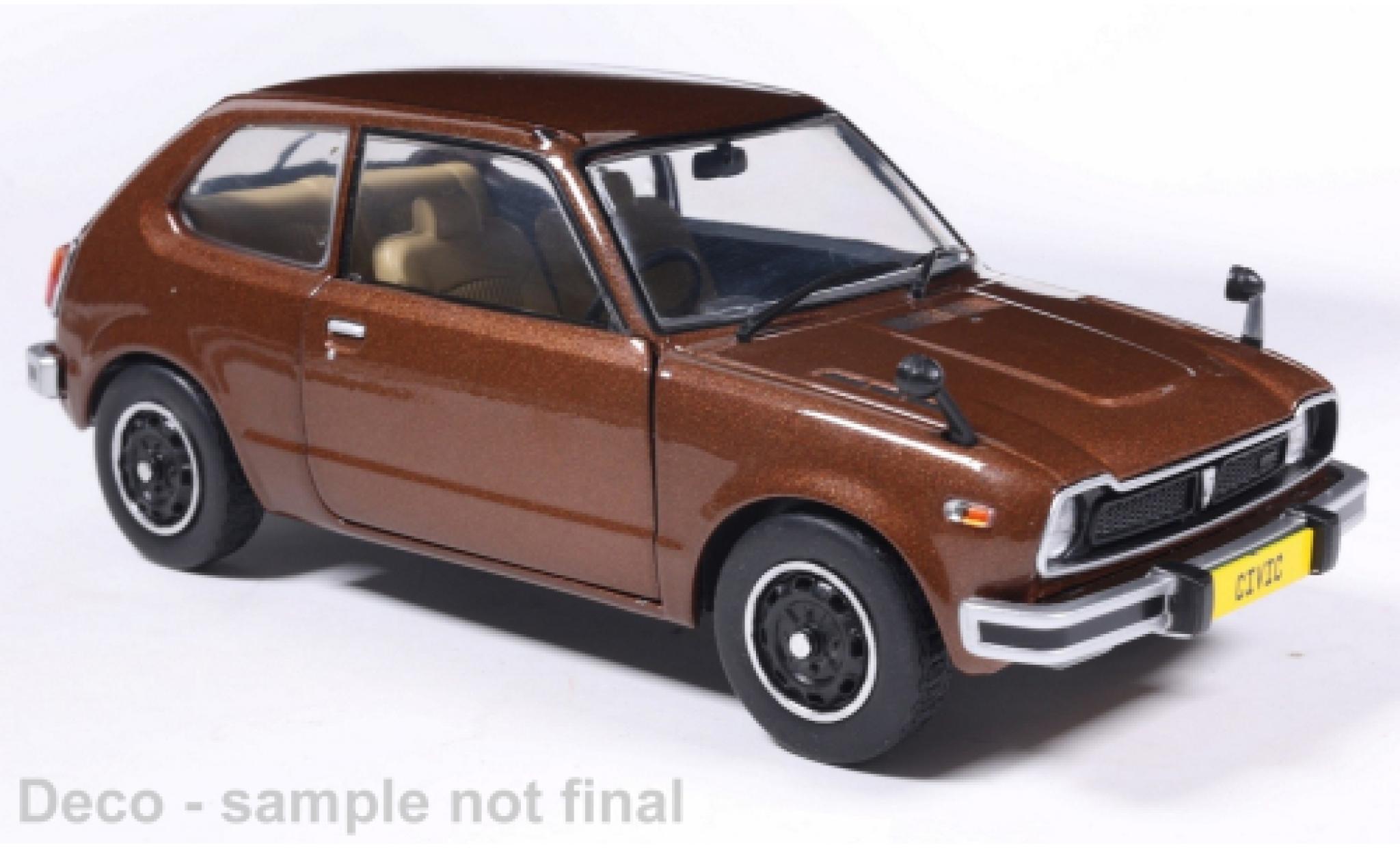 Honda Civic 1/24 WhiteBox braun 1972 1:24 coche miniatura