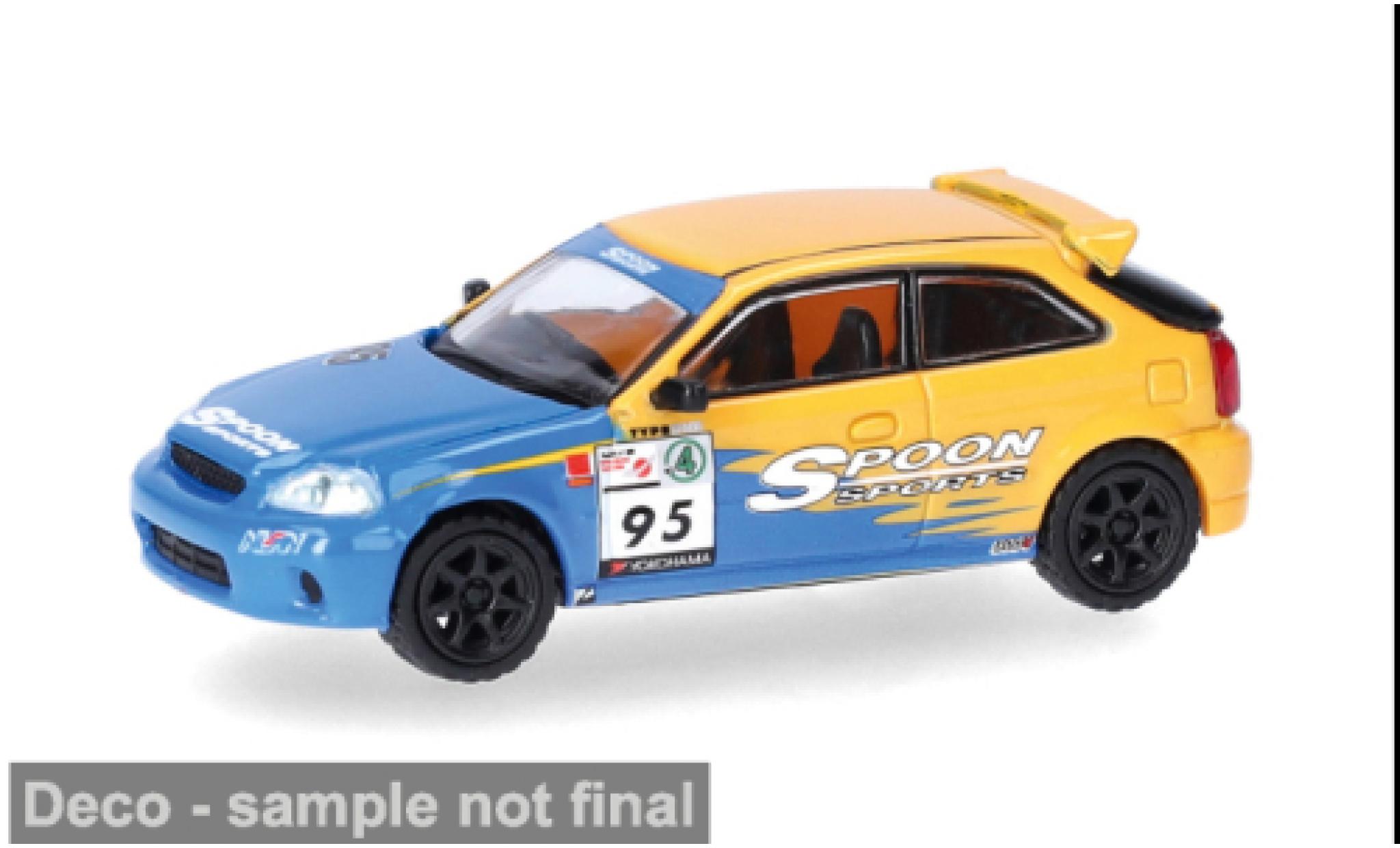 Honda Civic 1/87 Micro City 87 Type R (EK9) Spoon 1:87 coche miniatura