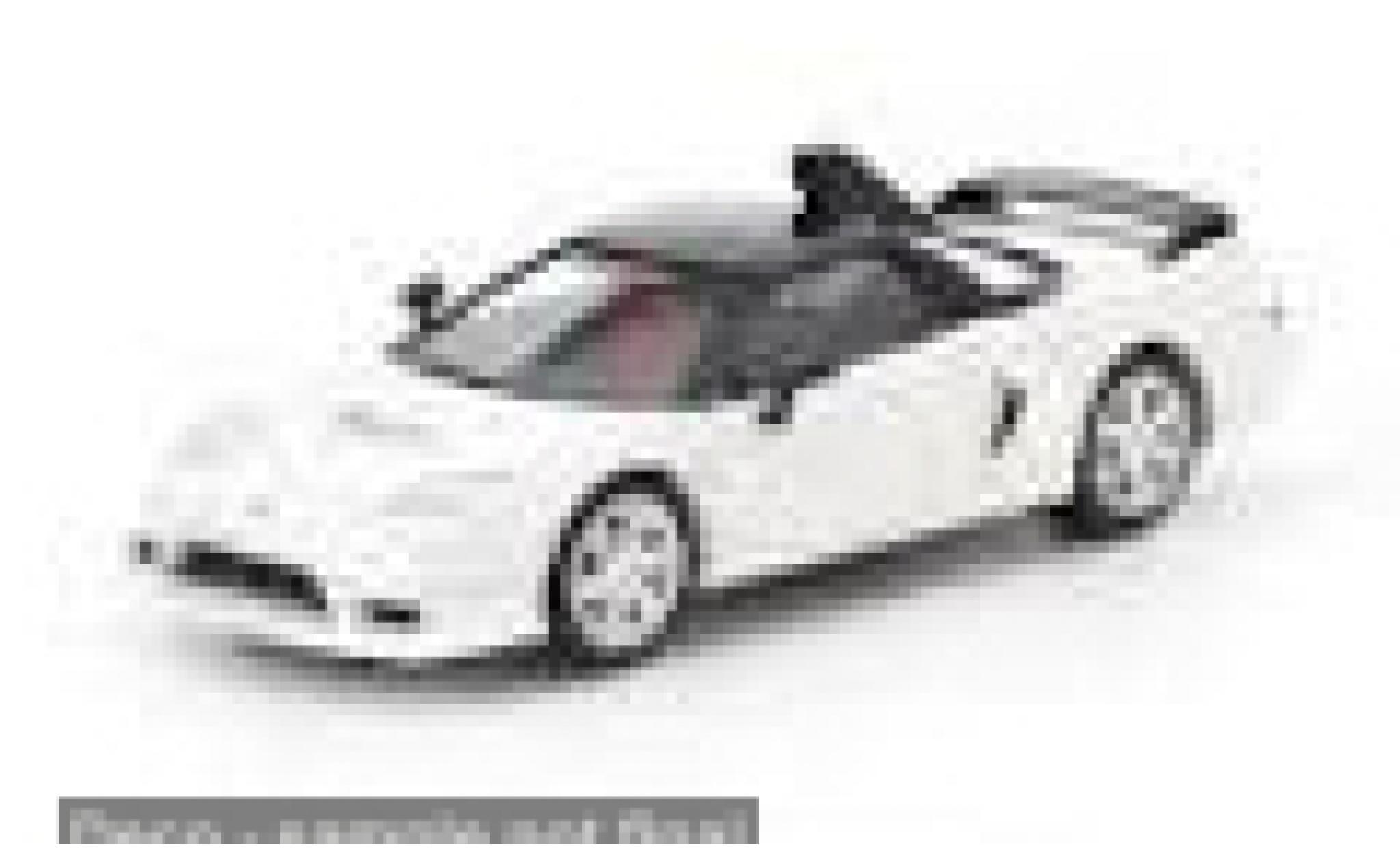 Honda NSX 1/64 Pop Race -R GT weiss 1:64 coche miniatura