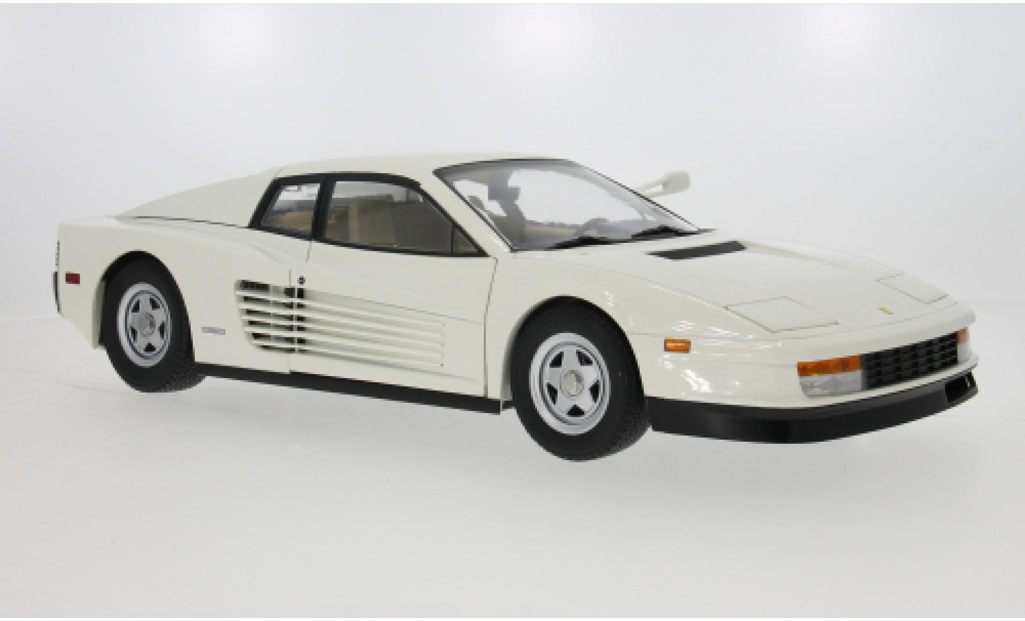 Ferrari Testarossa 1/12 KK Scale Monospecchio weiss 1984 1:12 coche miniatura