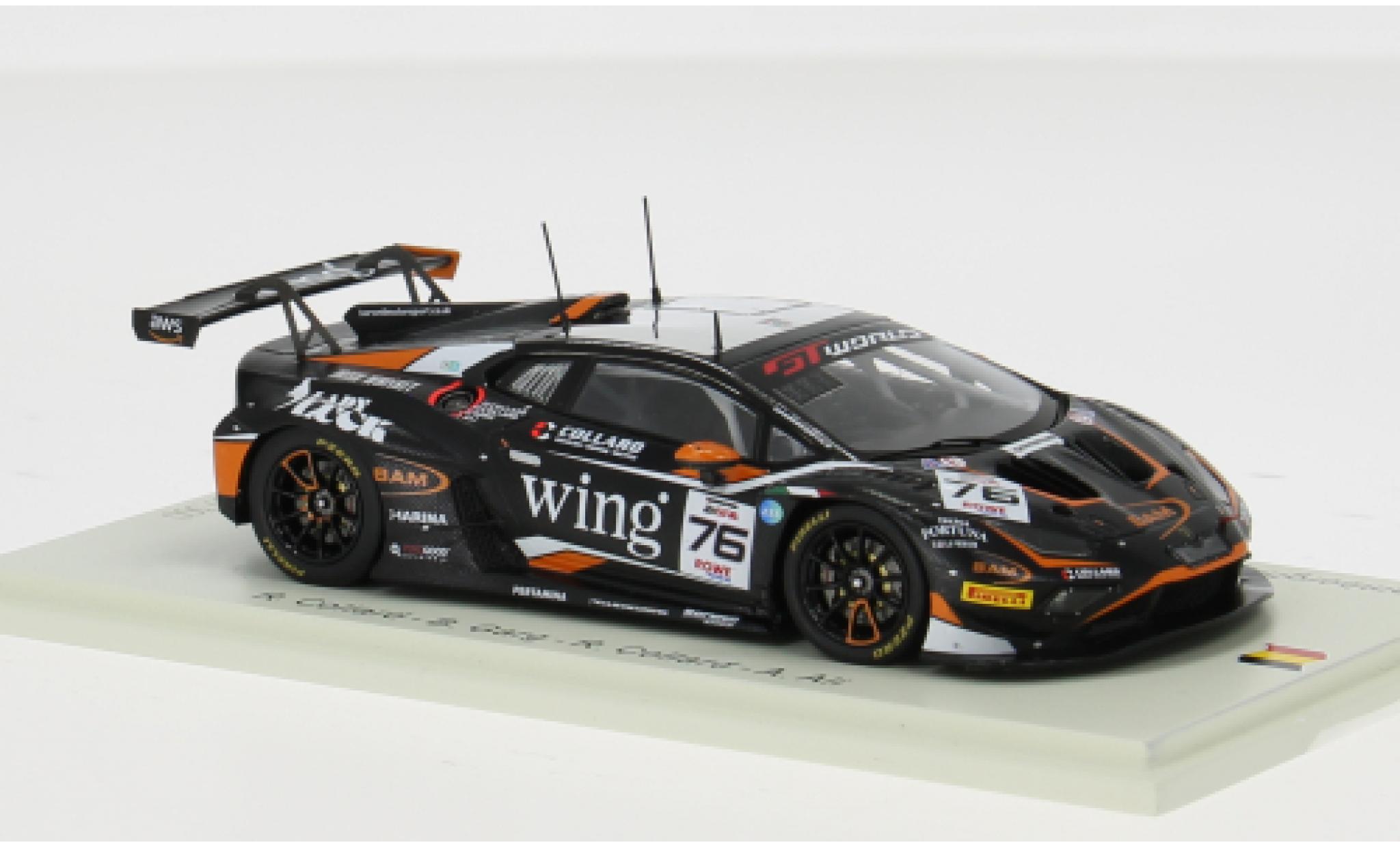 Lamborghini Huracan 1/43 Spark GT3 EVO 2 24h Spa 2025 Barwell Motorsport #76 R.Collard/B.Garg 1:43 coche miniatura