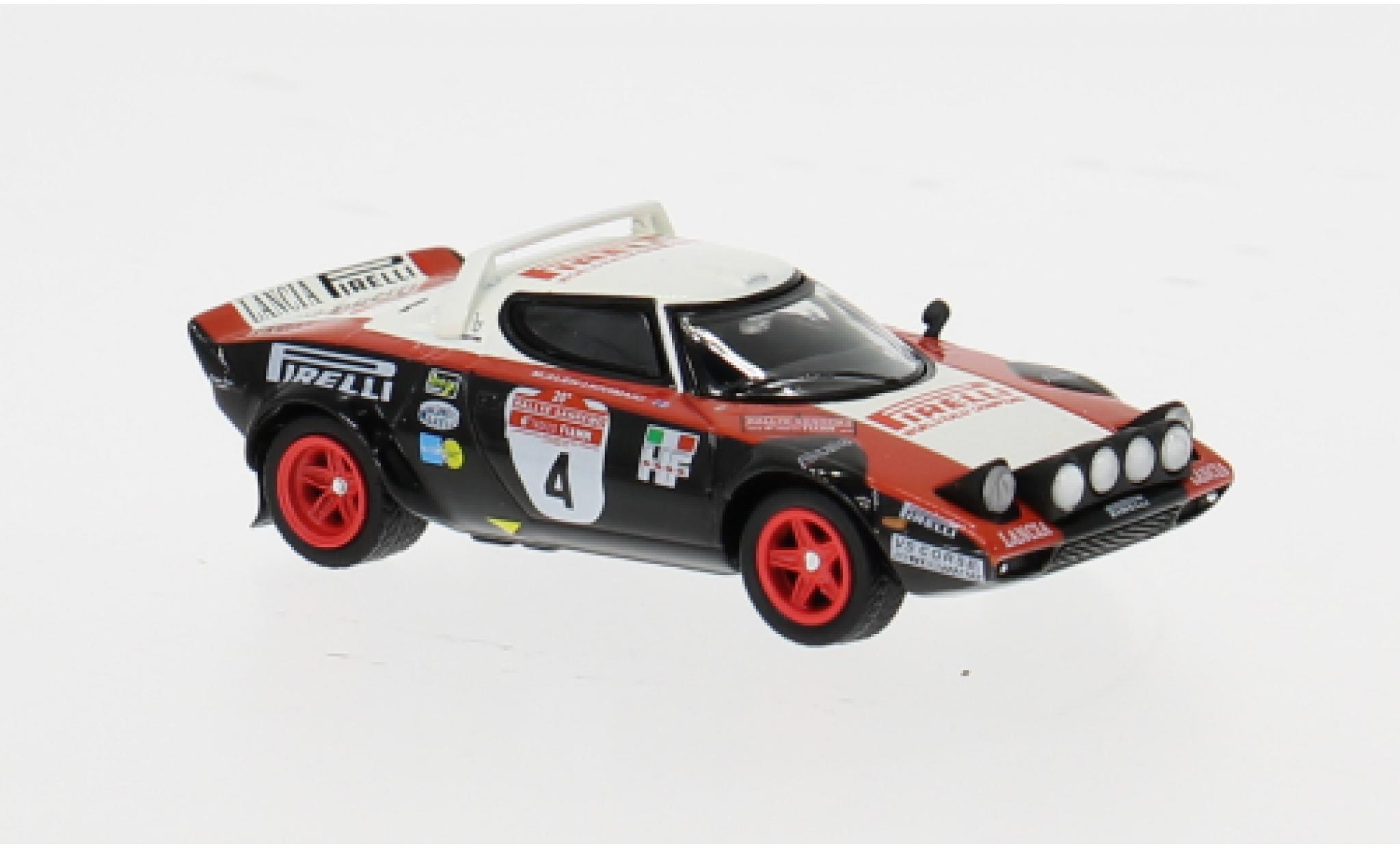 Lancia Stratos 1/64 Mini GT HF Rally San Remo 1978 #4 M.Alen/I.Kivim&auml;ki 1:64 coche miniatura