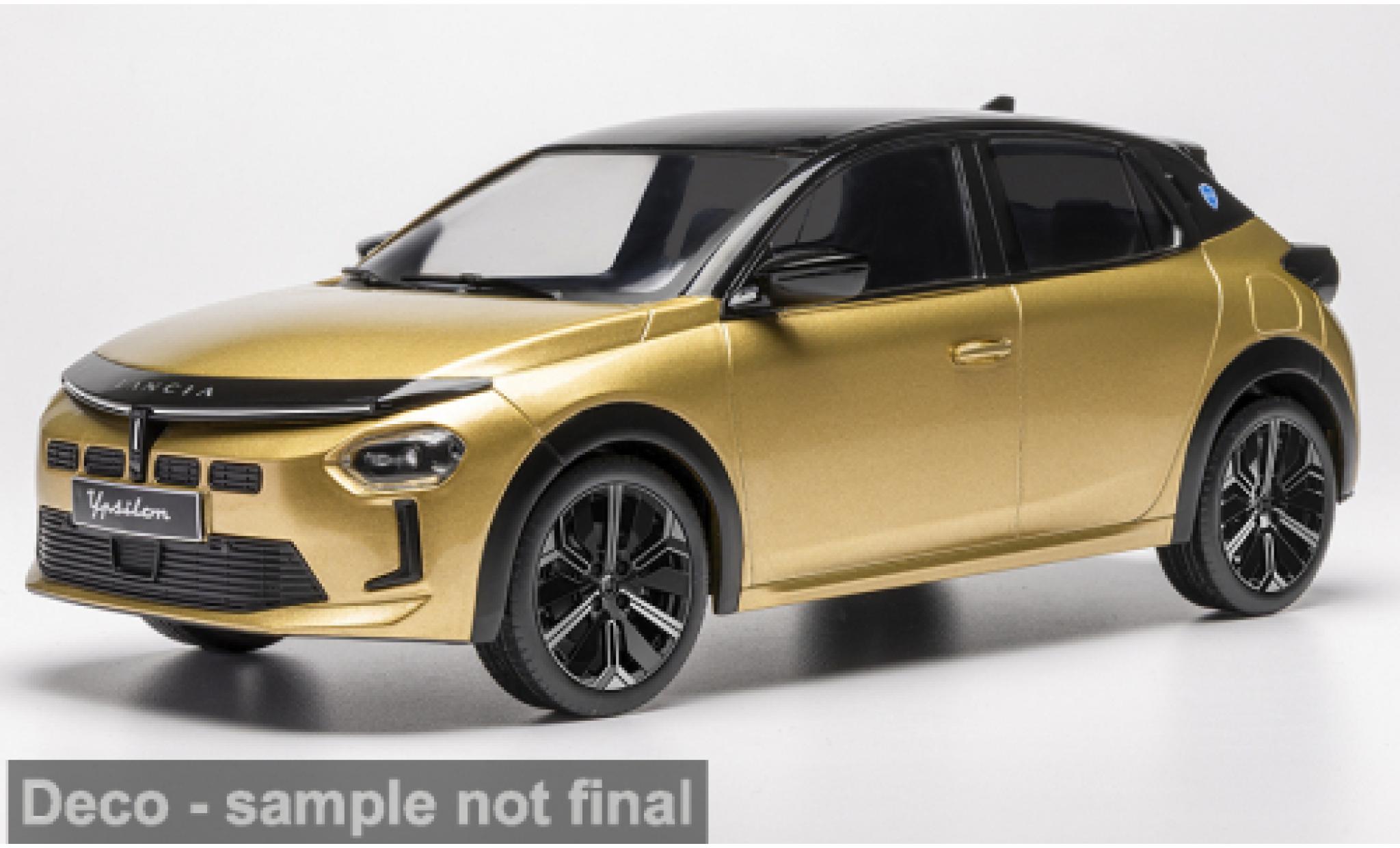Lancia Ypsilon 1/18 IXO gelb/schwarz 2025 1:18 coche miniatura