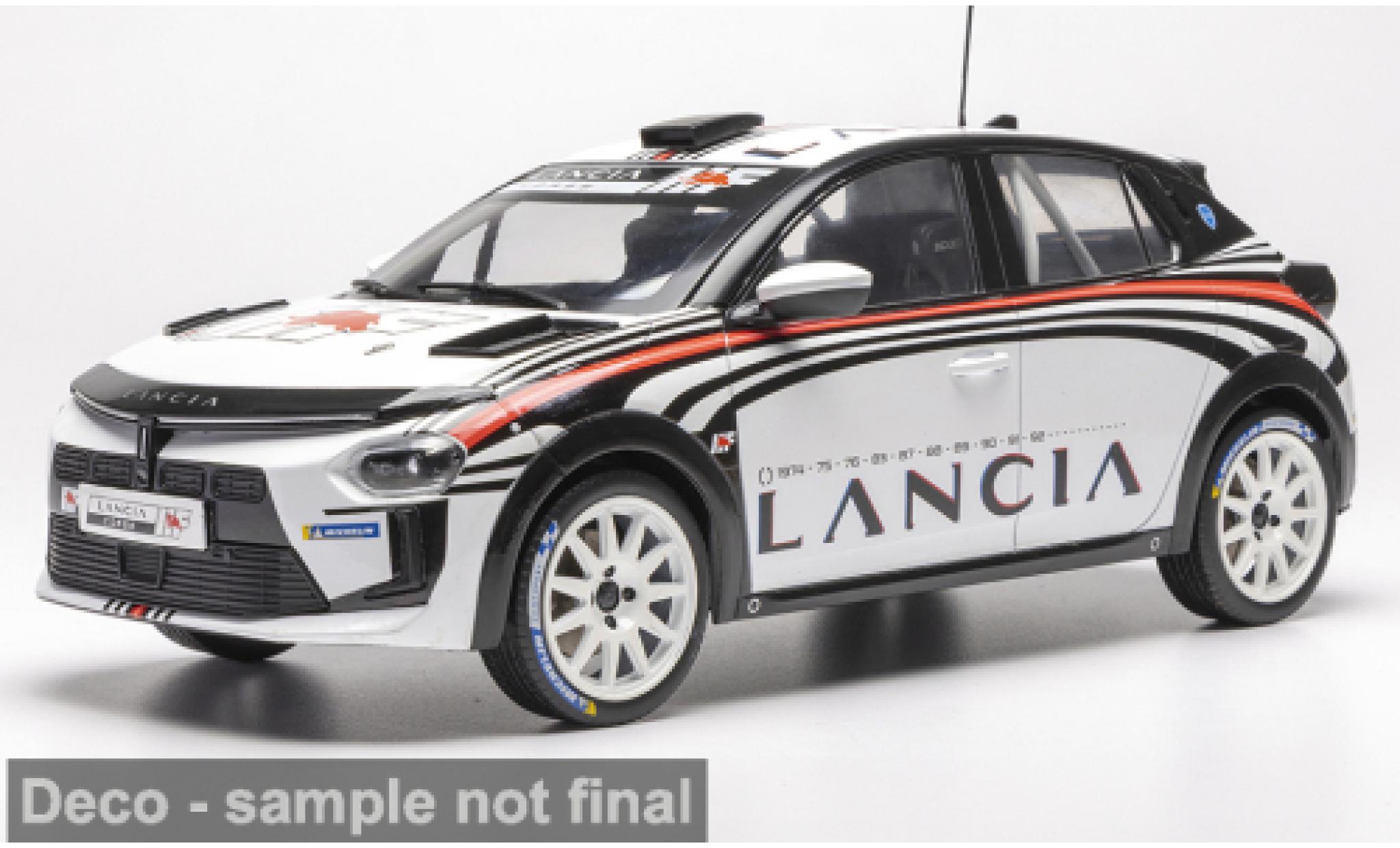 Lancia Ypsilon 1/18 IXO HF Rally4 Test 2024 M.Biasion 1:18 coche miniatura