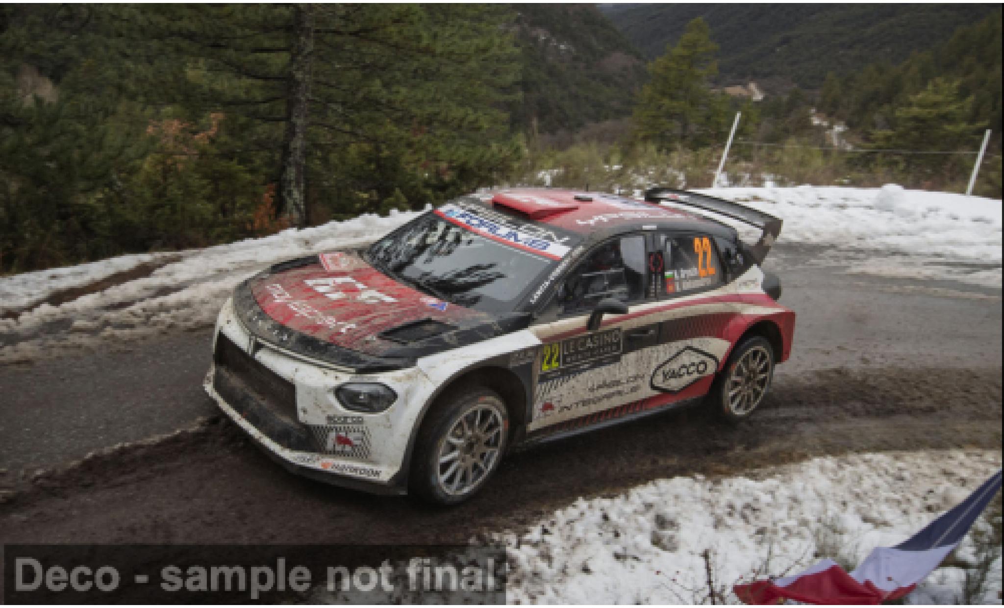 Lancia Ypsilon 1/43 IXO Rally2 HF Integrale Rallye Monte Carlo 2026 #22 N.Gryazin/K.Aleksandrov 1:43 coche miniatura