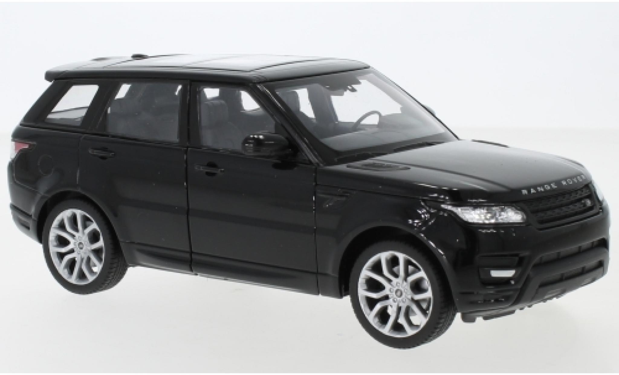 Land Rover Range Rover 1/24 Welly Sp schwarz 1:24 coche miniatura