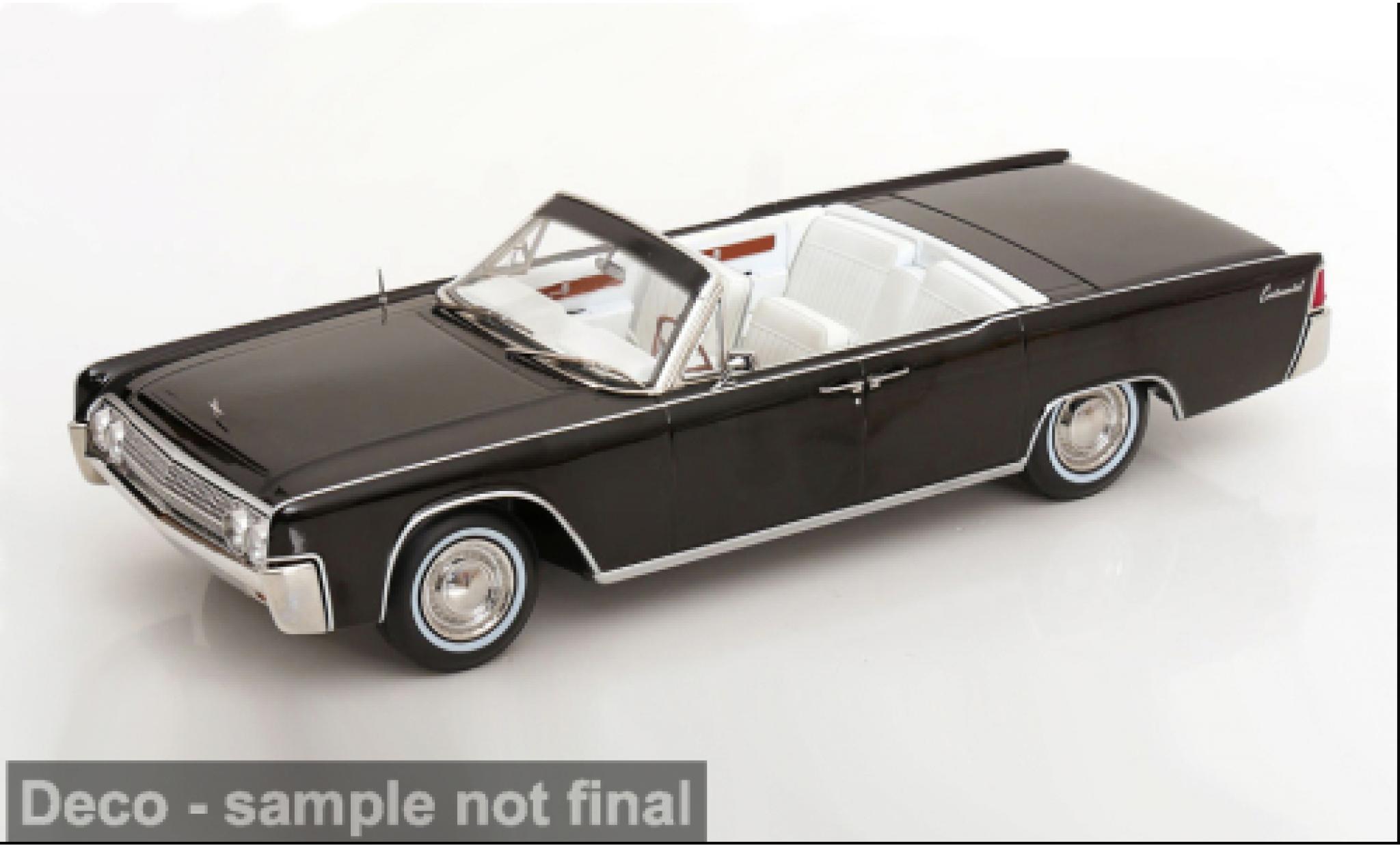 Lincoln Continental 1/18 KK Scale Convertible schwarz/weiss 1963 Bad Boys 1:18 coche miniatura