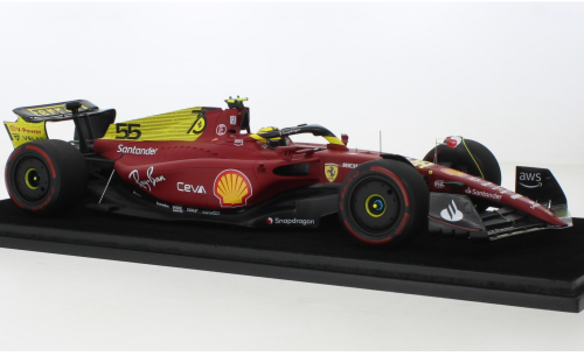 Ferrari F1 1/18 Look Smart -75 No.55 Scuderia Formel 1 GP Italien 2022 1:18 coche miniatura