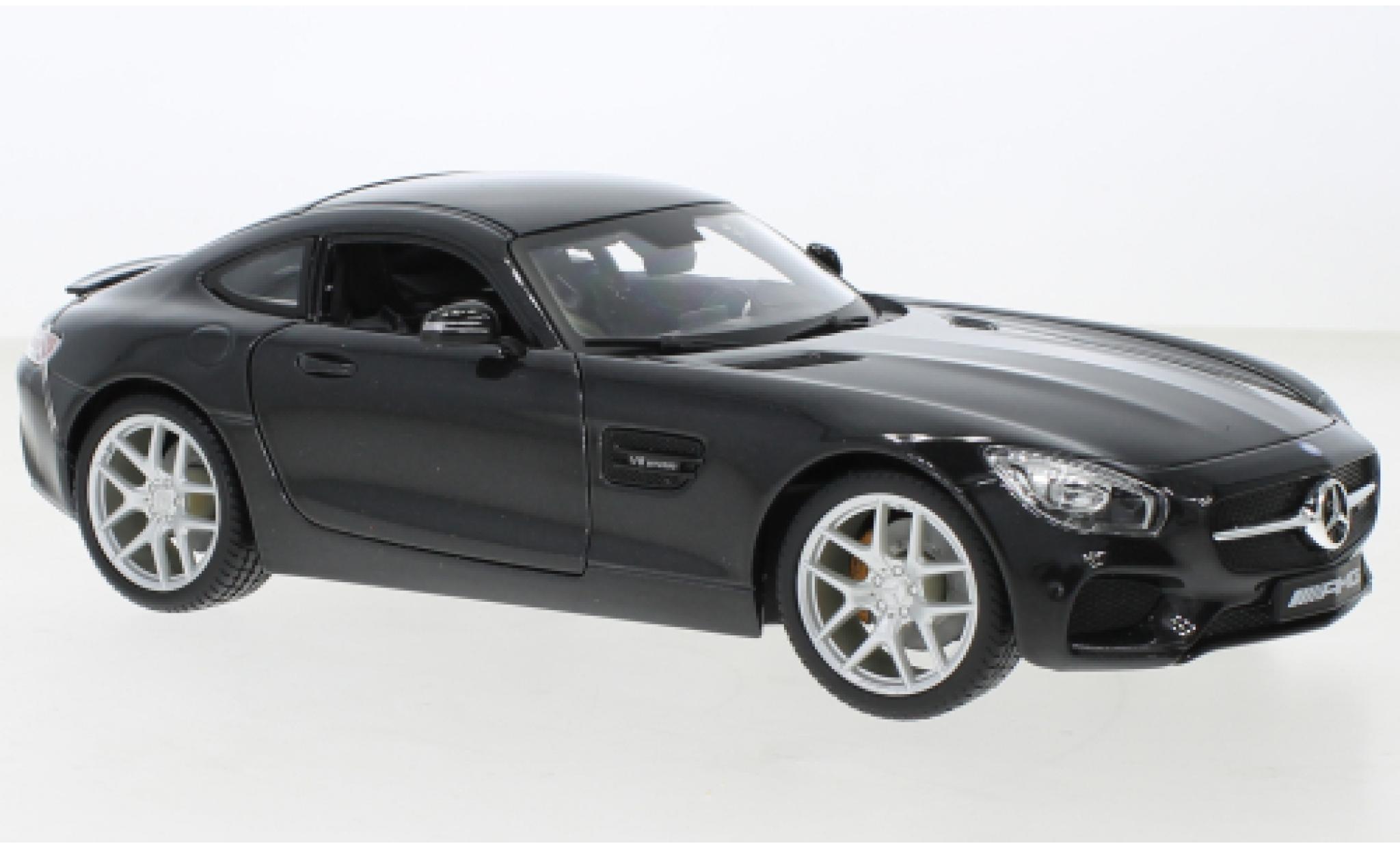 Mercedes AMG GT 1/18 Maisto (C190) metallise schwarz 1:18 coche miniatura