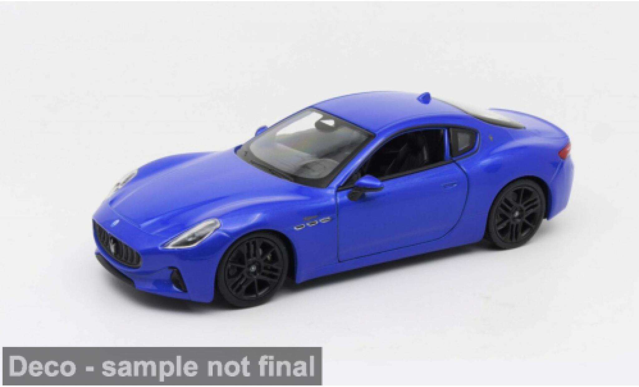 Maserati Gran Turismo 1/24 Welly Folgore blau 2023 1:24 coche miniatura