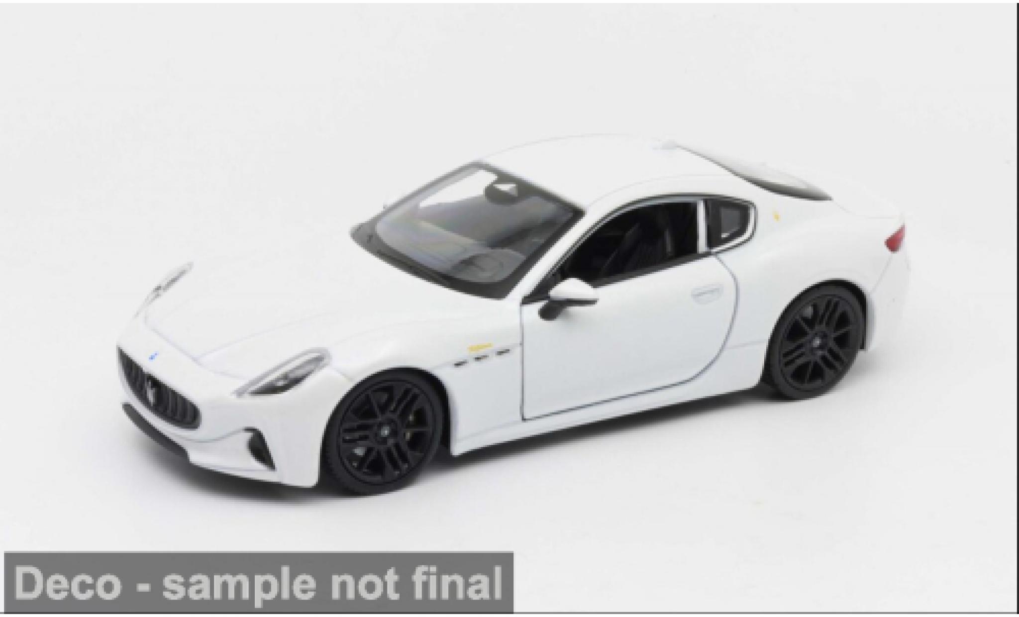Maserati Gran Turismo 1/24 Welly Folgore weiss 2023 1:24 coche miniatura