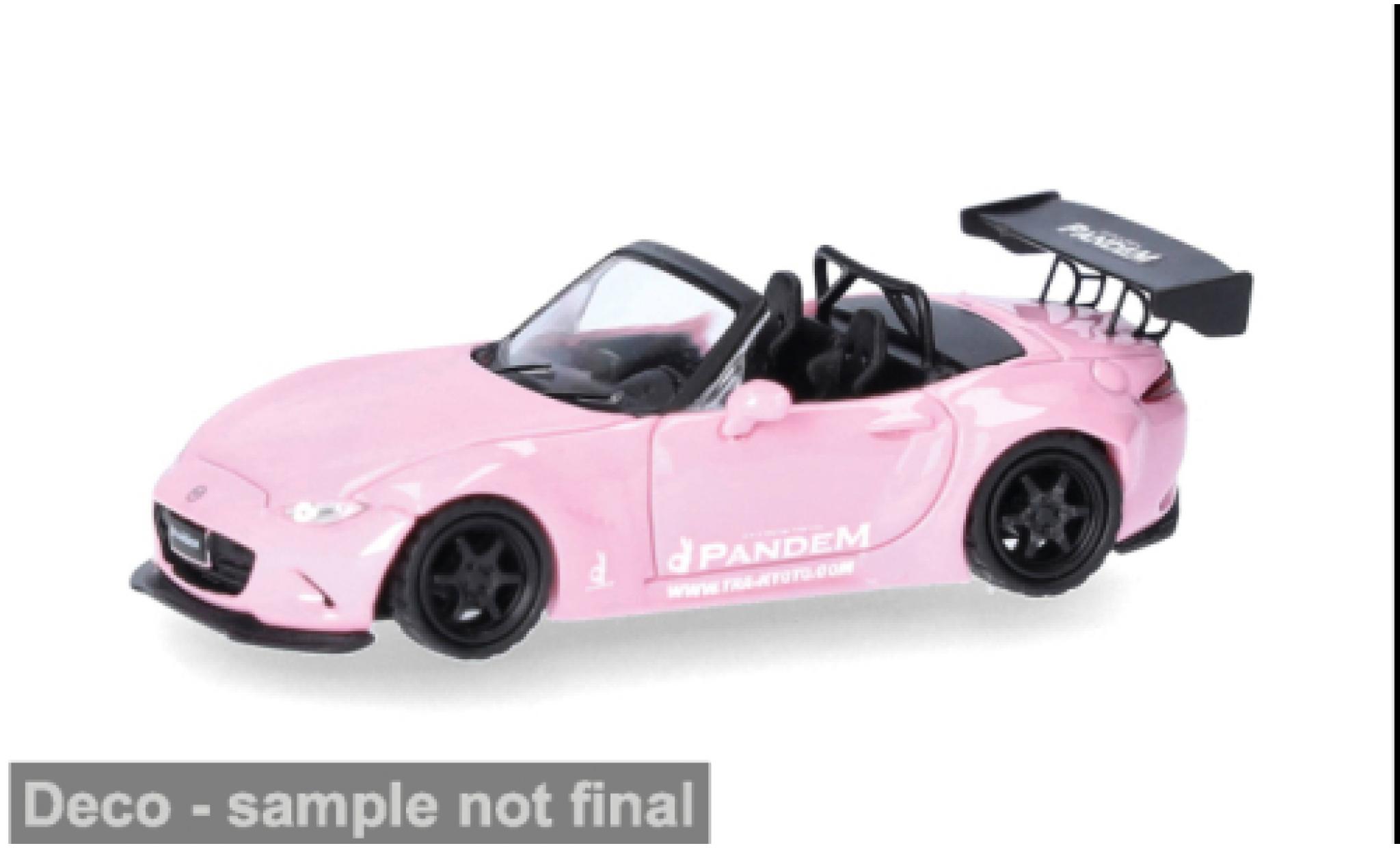 Mazda MX 1/87 Micro City 87 -5 Rocket Bunny rosa 1:87 coche miniatura