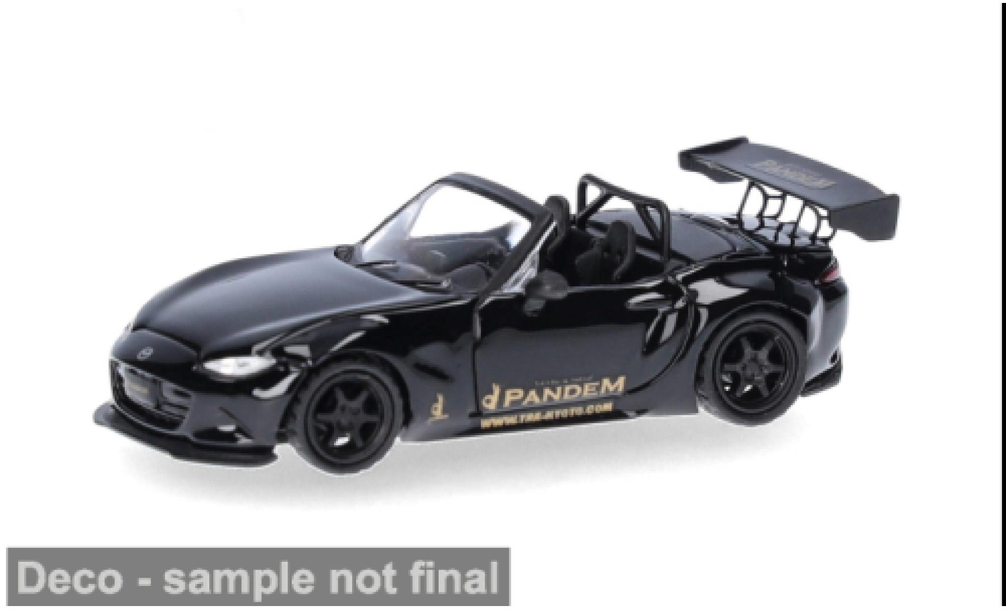 Mazda MX 1/87 Micro City 87 -5 Rocket Bunny schwarz 1:87 coche miniatura