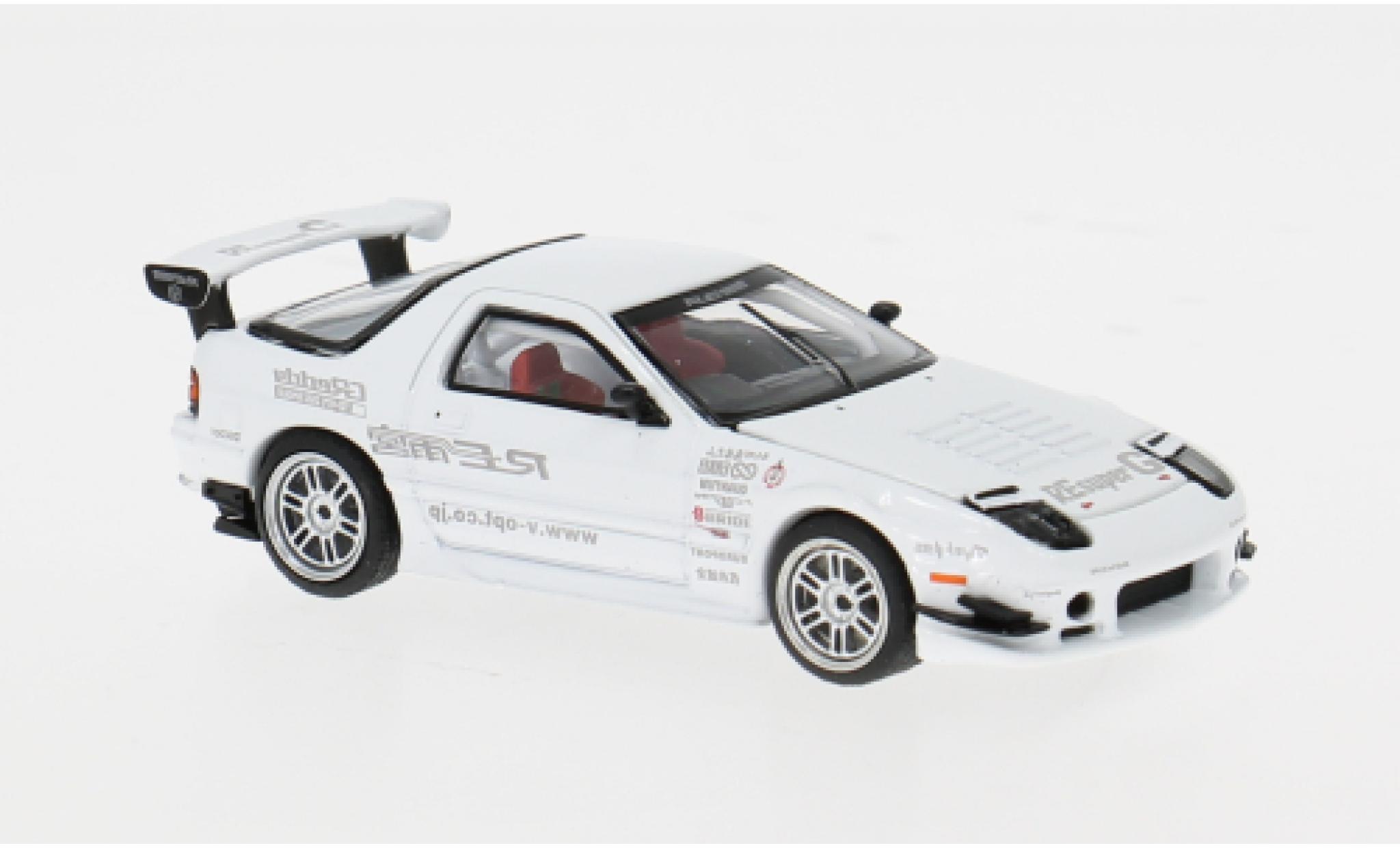 Mazda RX7 1/64 Pop Race (FC3S) weiss 1986 1:64 coche miniatura
