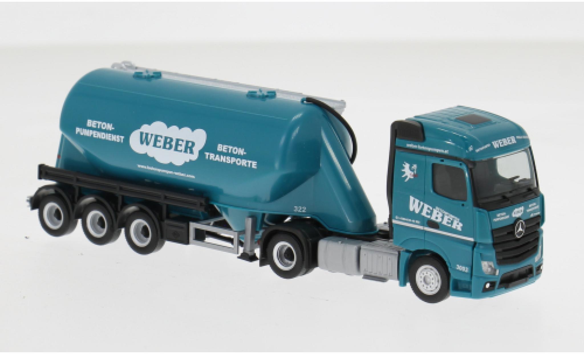 Mercedes Actros 1/87 Herpa 18 Streamspace Weber Betonpumpen (A) 1:87 coche miniatura