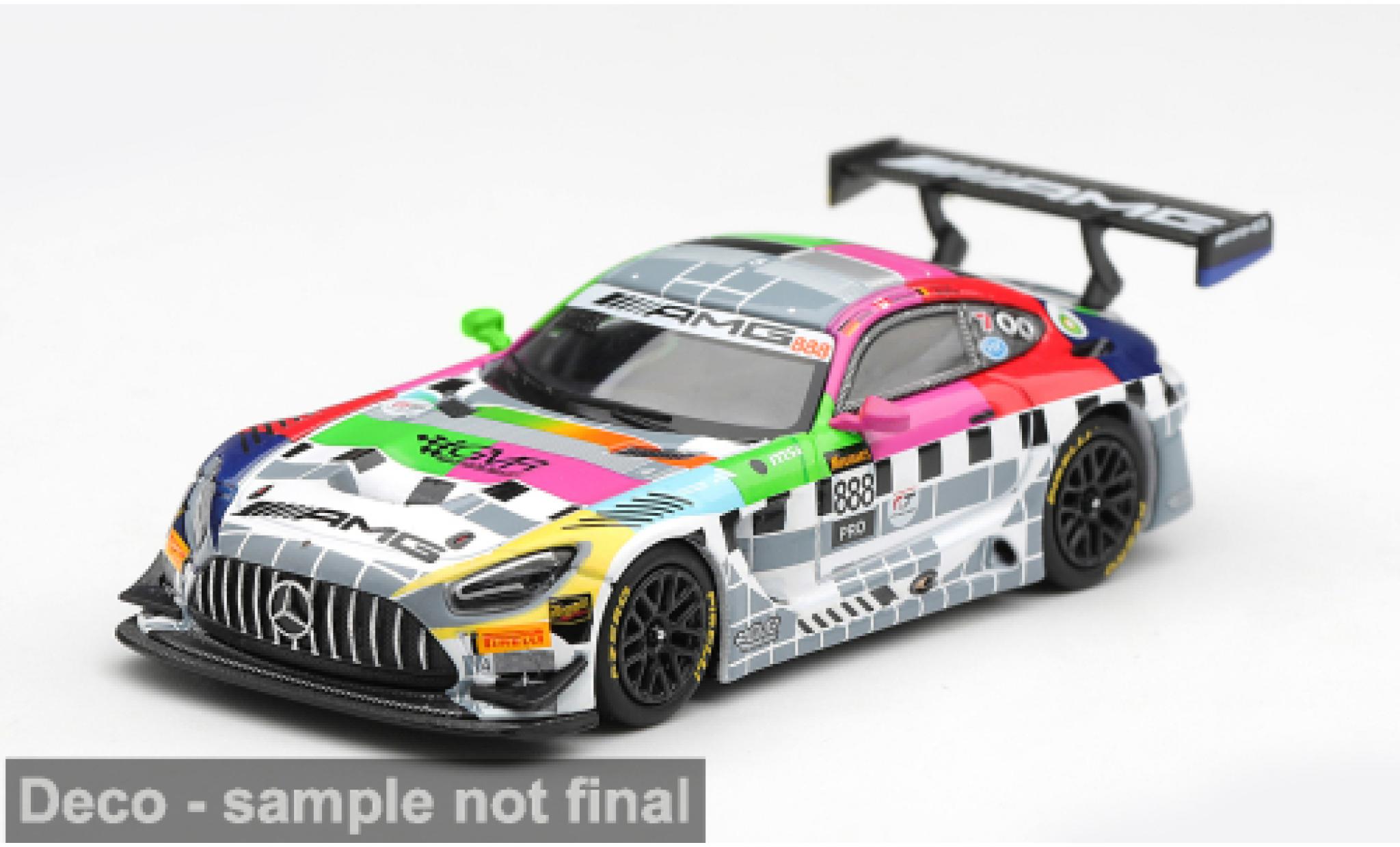 Mercedes AMG GT 1/64 Mini GT 3 EVO 12h Bathurst 2025 -AMG Team GMR #888 M.Engel/M.Grenier 1:64 coche miniatura