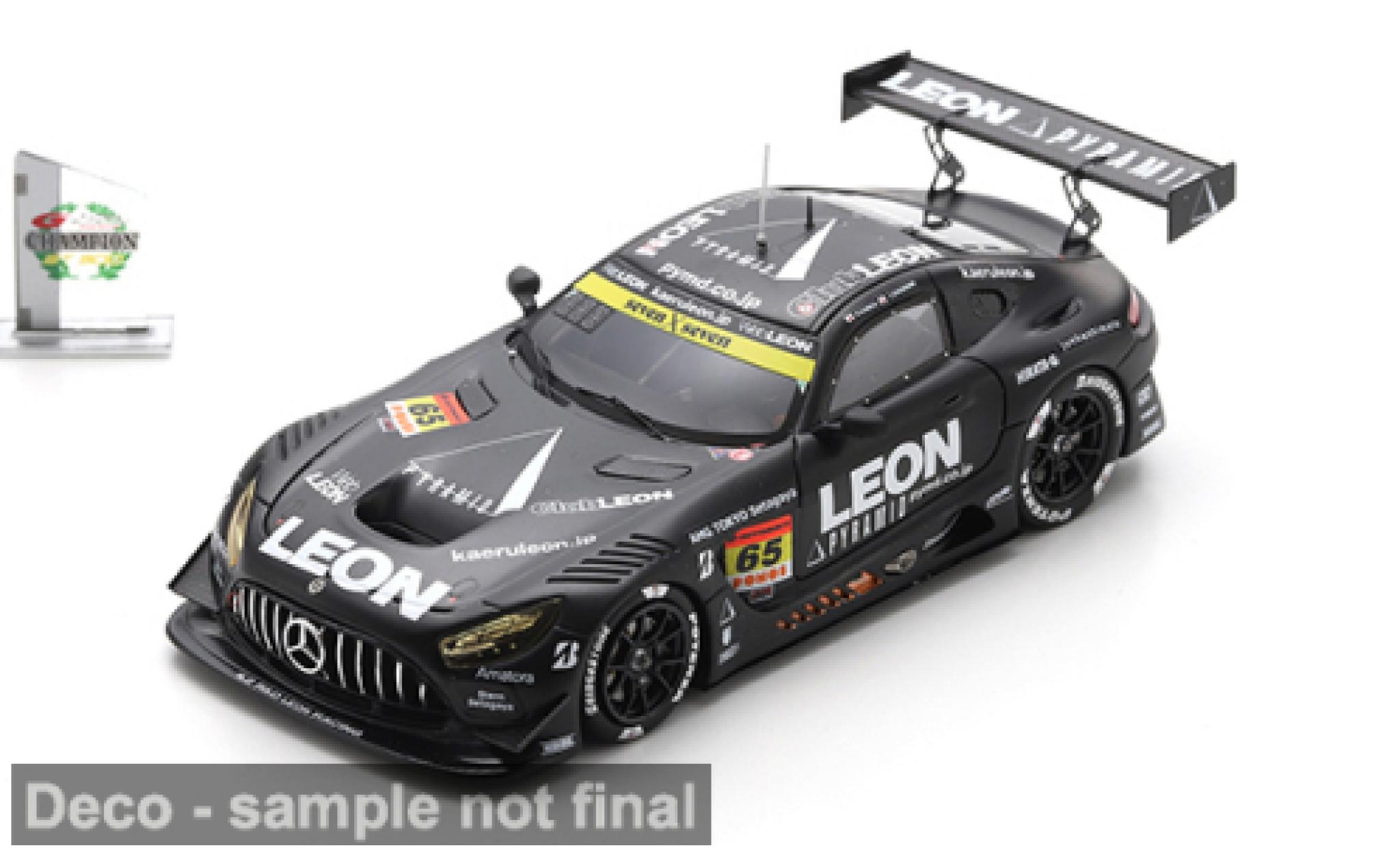 Mercedes AMG GT 1/43 Spark 3 EVO Super GT 2025 K2 R&amp;D LEON Racing #65 N.Gamou/T.Suganami 1:43 coche miniatura