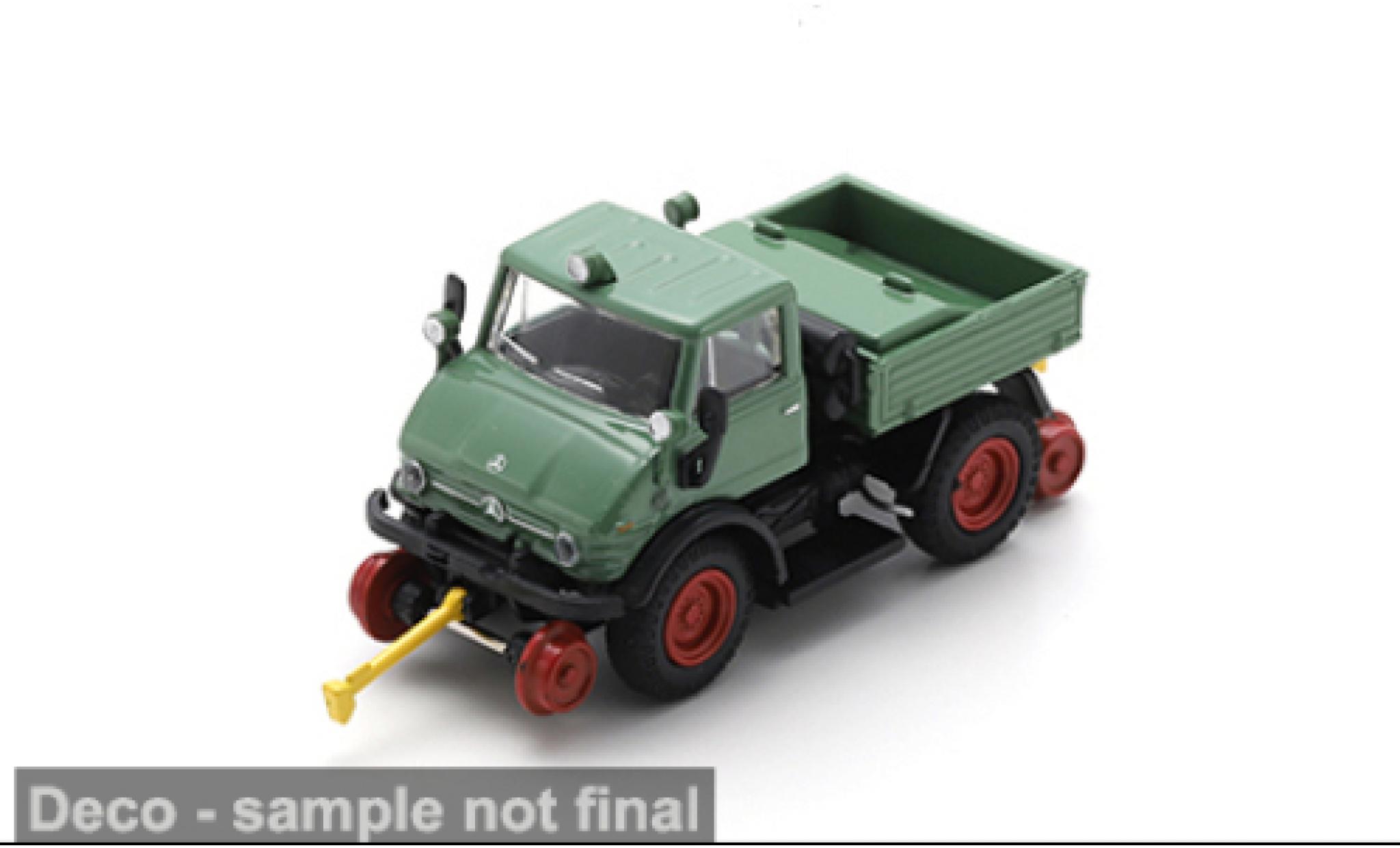 Mercedes Unimog 1/87 Schuco U406 Railroad-Version gr&uuml;n 1:87 coche miniatura