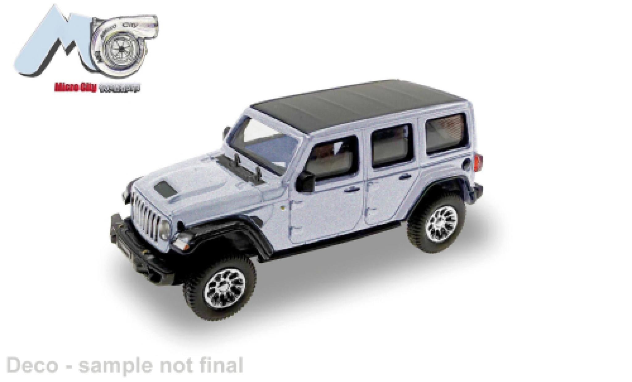 Jeep Wrangler Micro City 87 silber 2017 1:87 coche miniatura