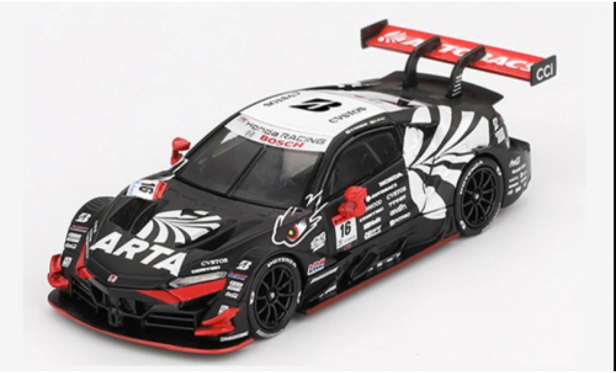 Honda NSX 1/64 Mini GT -GT Type S GT500 Super GT Japan 2023 Racing #16 1:64 coche miniatura
