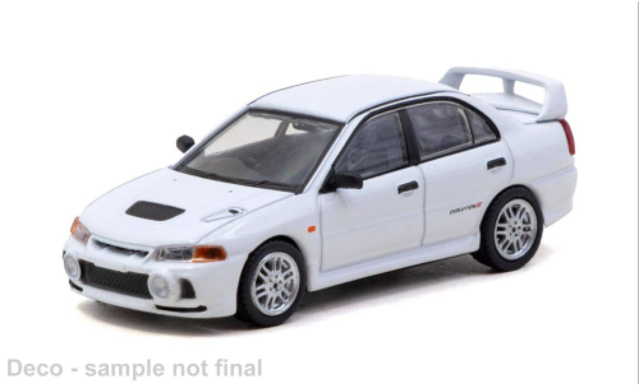 Mitsubishi Lancer 1/64 Tarmac Works RS Evolution IV weiss 1996 1:64 coche miniatura