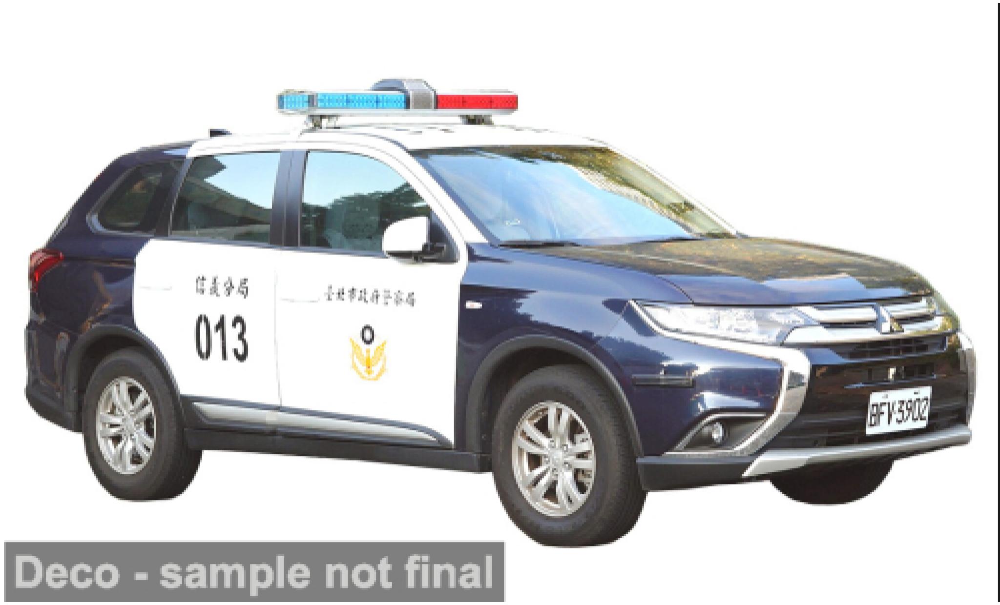Mitsubishi Outlander 1/43 Vitesse 2019 Taipei City Police Department 1:43 coche miniatura