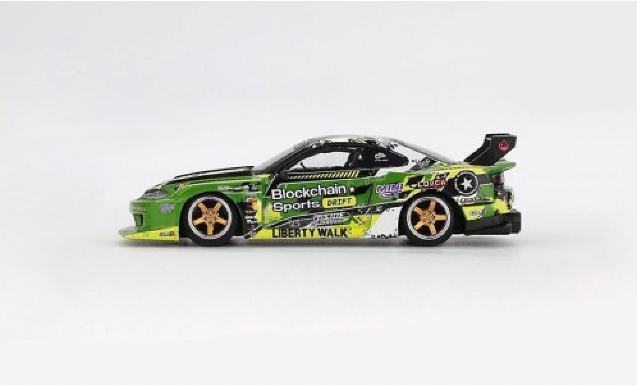 Nissan Silvia 1/64 Mini GT (S15) LB-Super Silhouette Formula Drift 2024 #555 1:64 coche miniatura