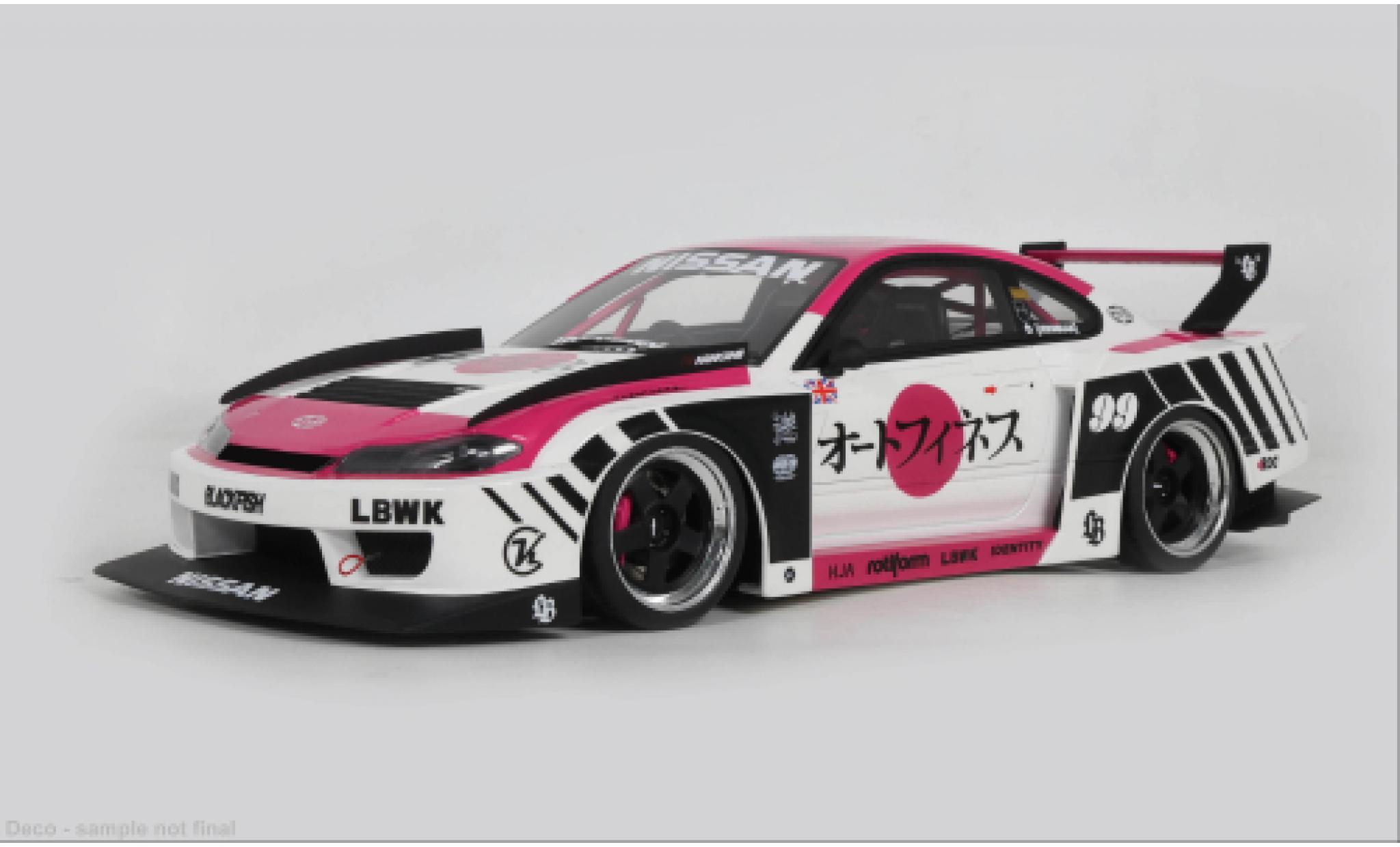 Nissan Silvia 1/18 GT Spirit (S15) LB-Super Silhouette rosa/Dekor 2025 1:18 coche miniatura