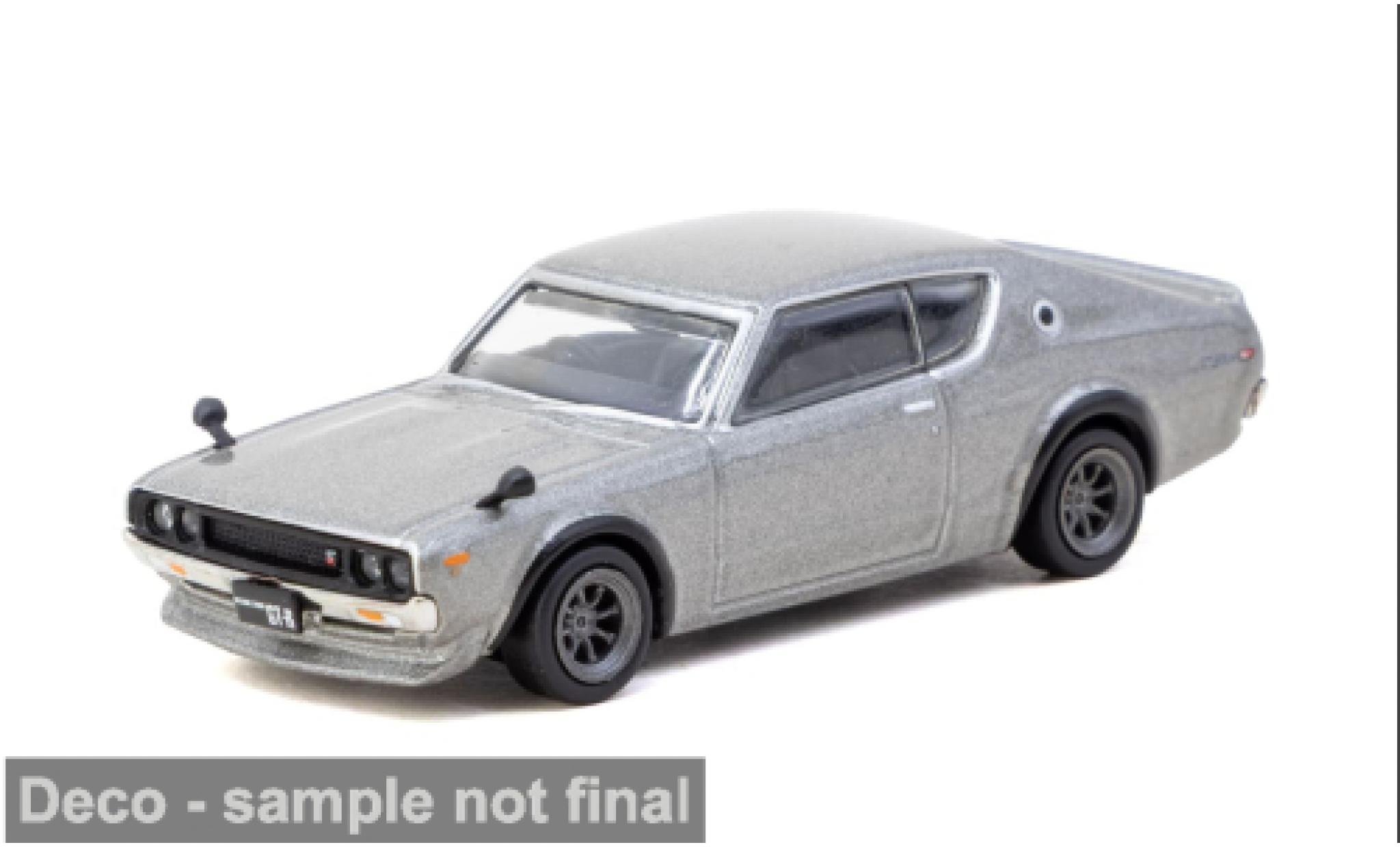 Nissan Skyline 1/64 Tarmac Works 2000 GT-R (KPGC110) silber 1969 1:64 coche miniatura